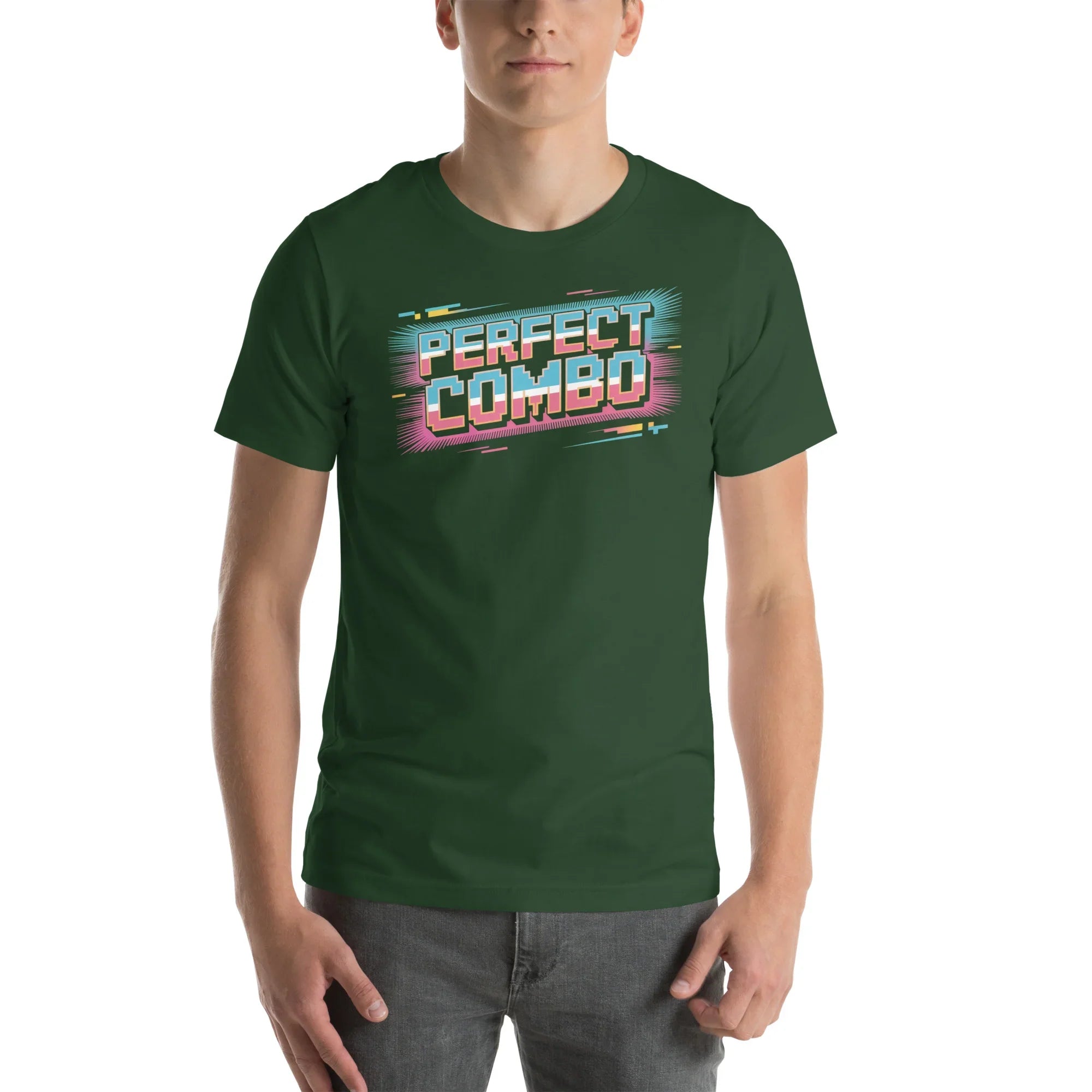 Perfect Combo Retro Arcade Graphic Tee – Pixel Power Burst Design - RaZits