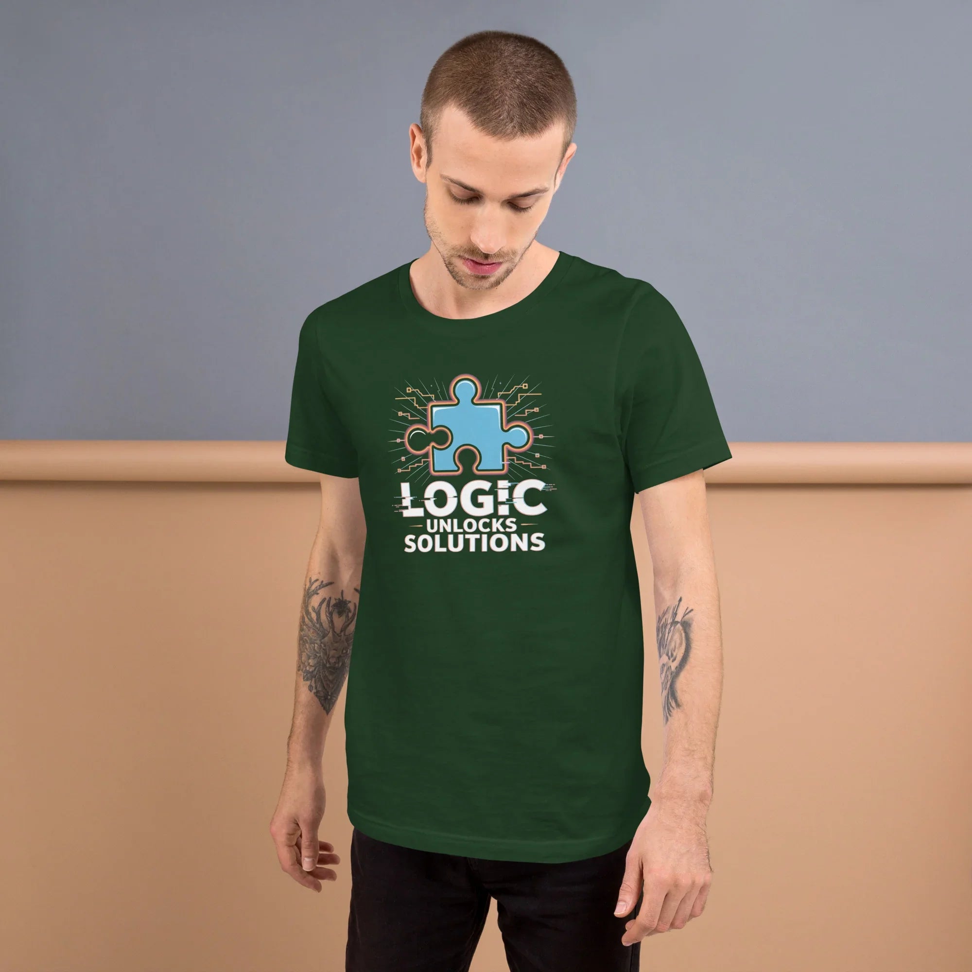 Logic Unlocks Solutions T-Shirt – Puzzle Solver Tee for Critical Thinkers - RaZits