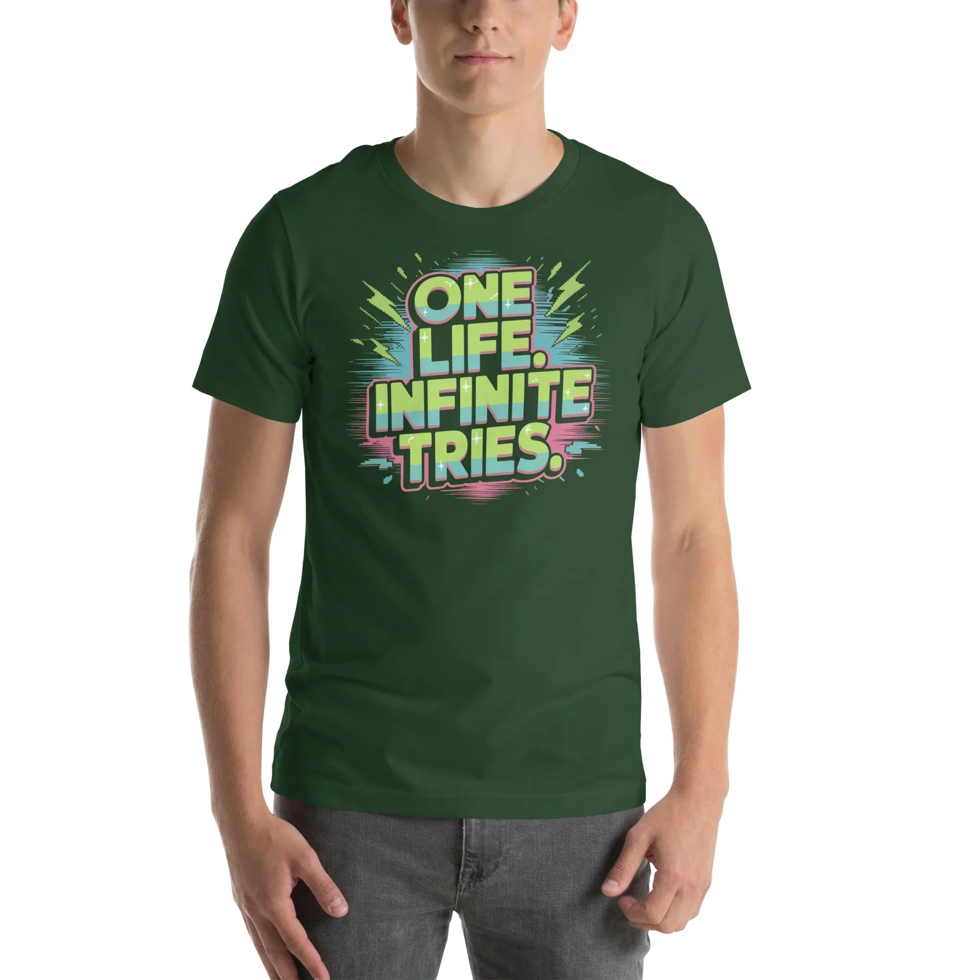 One Life Infinite Tries Roguelike Shirt – Hardcore Gamer Tee - RaZits
