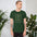 I Married My Wife for Her Looks tee in Forest, front view mockup