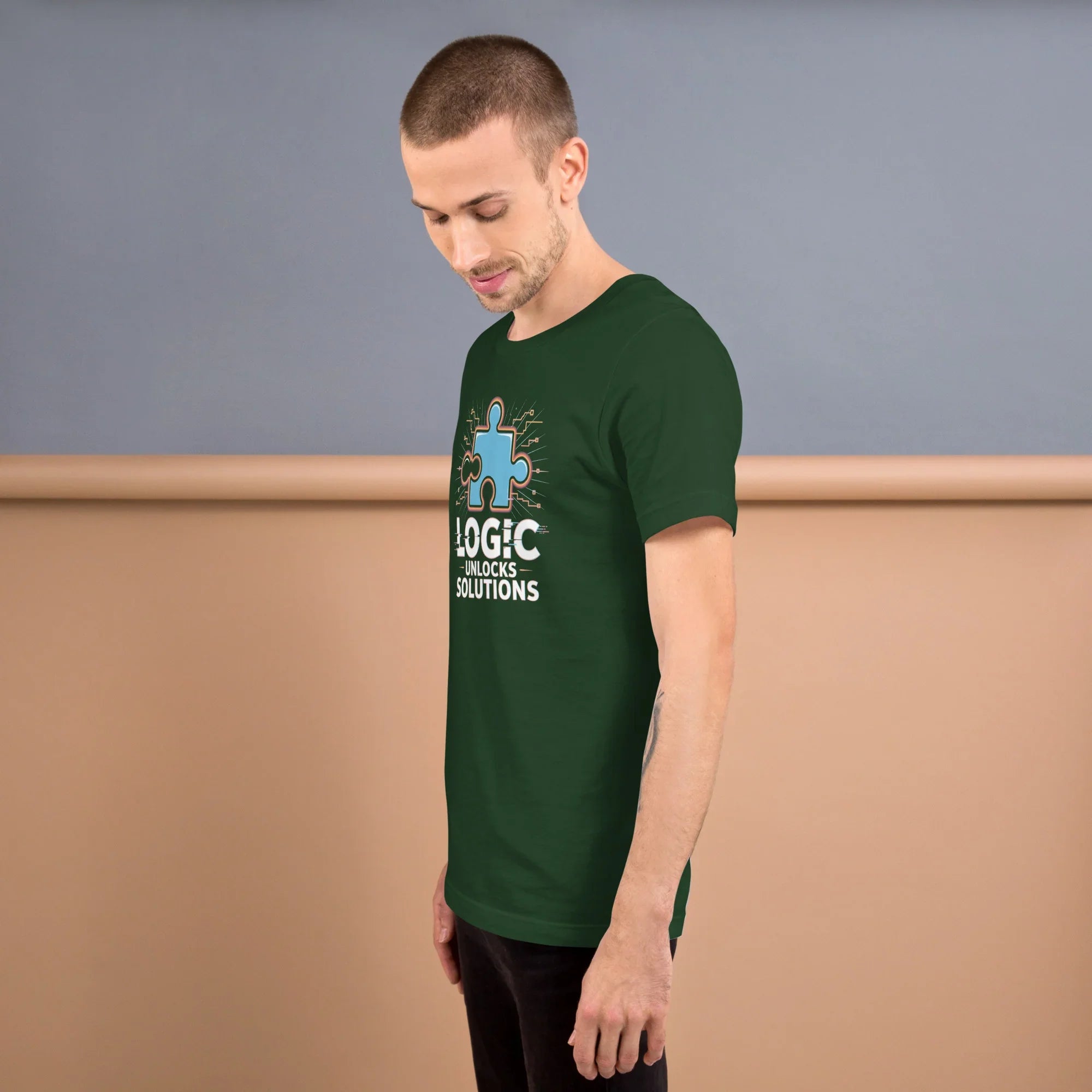 Logic Unlocks Solutions T-Shirt – Puzzle Solver Tee for Critical Thinkers - RaZits