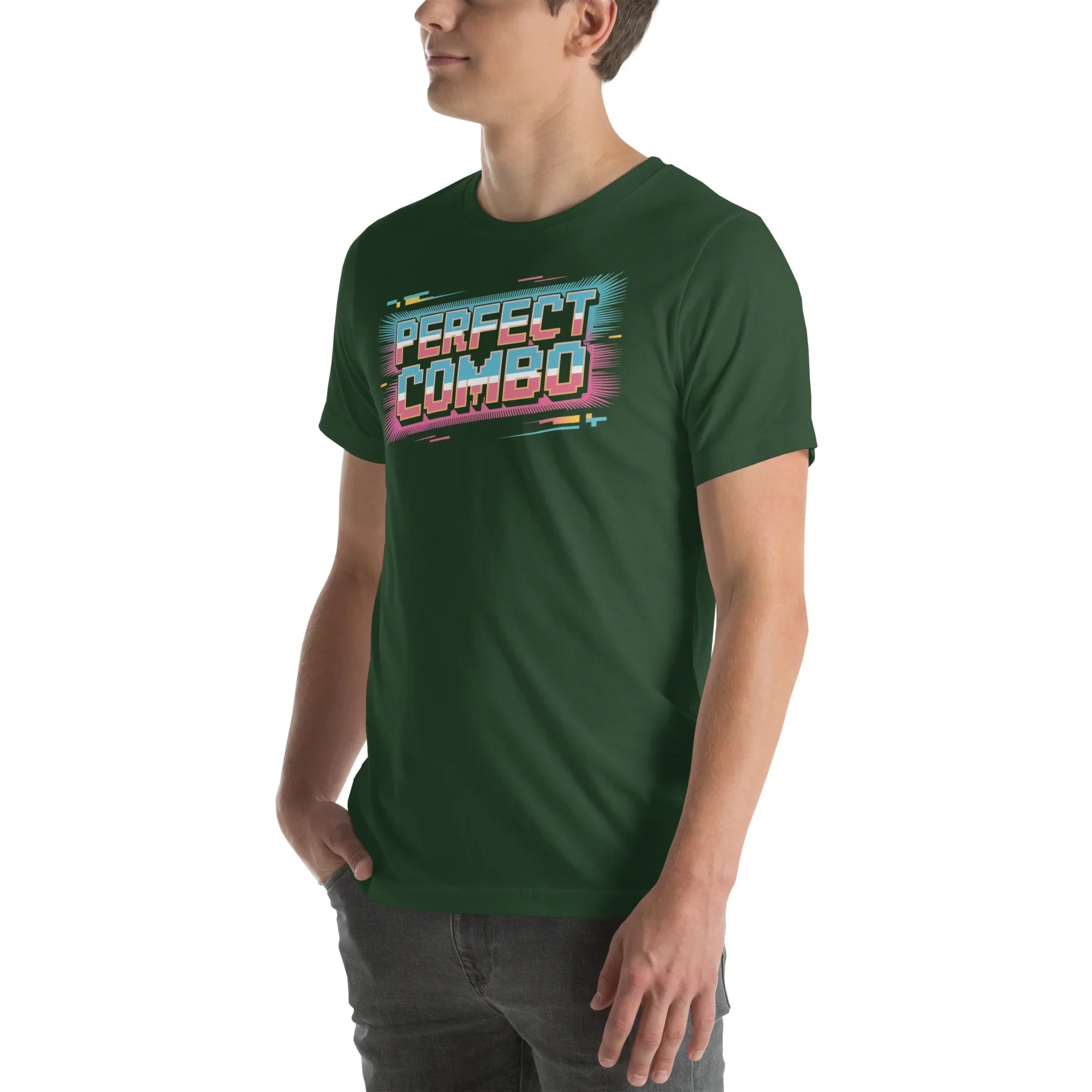 Perfect Combo Retro Arcade Graphic Tee – Pixel Power Burst Design - RaZits