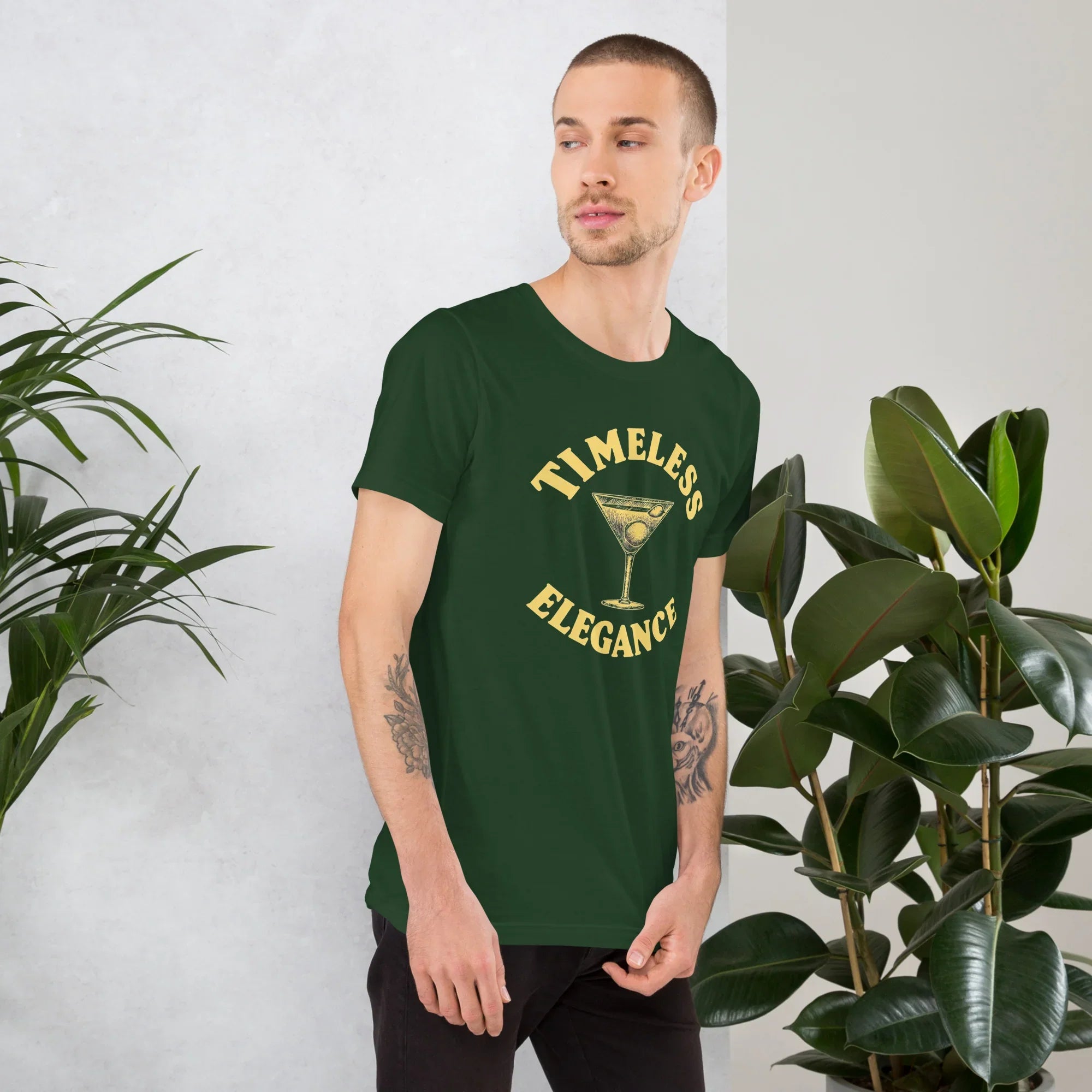 Timeless Elegance Cocktail Art Tee - RaZits