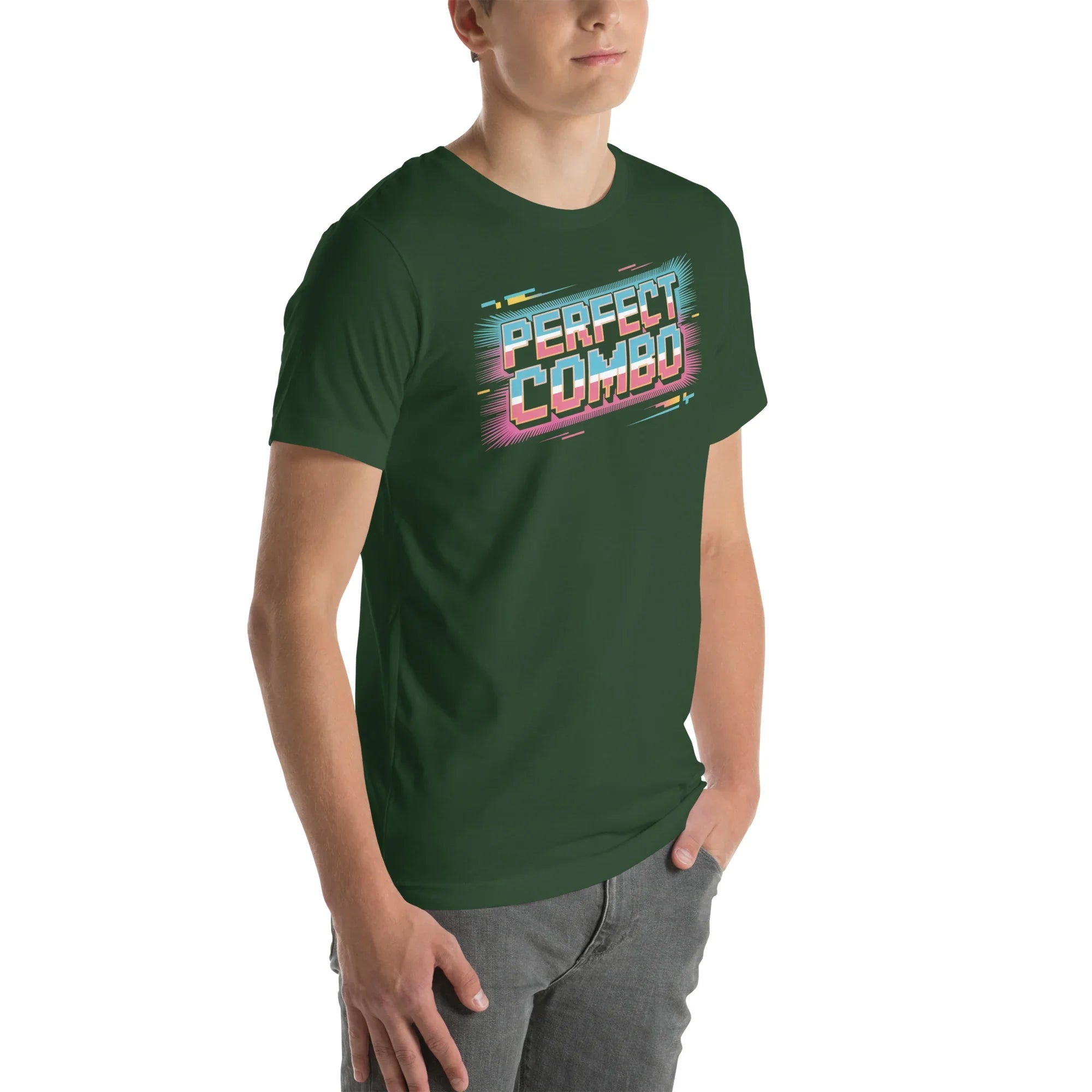 Perfect Combo Retro Arcade Graphic Tee – Pixel Power Burst Design - RaZits