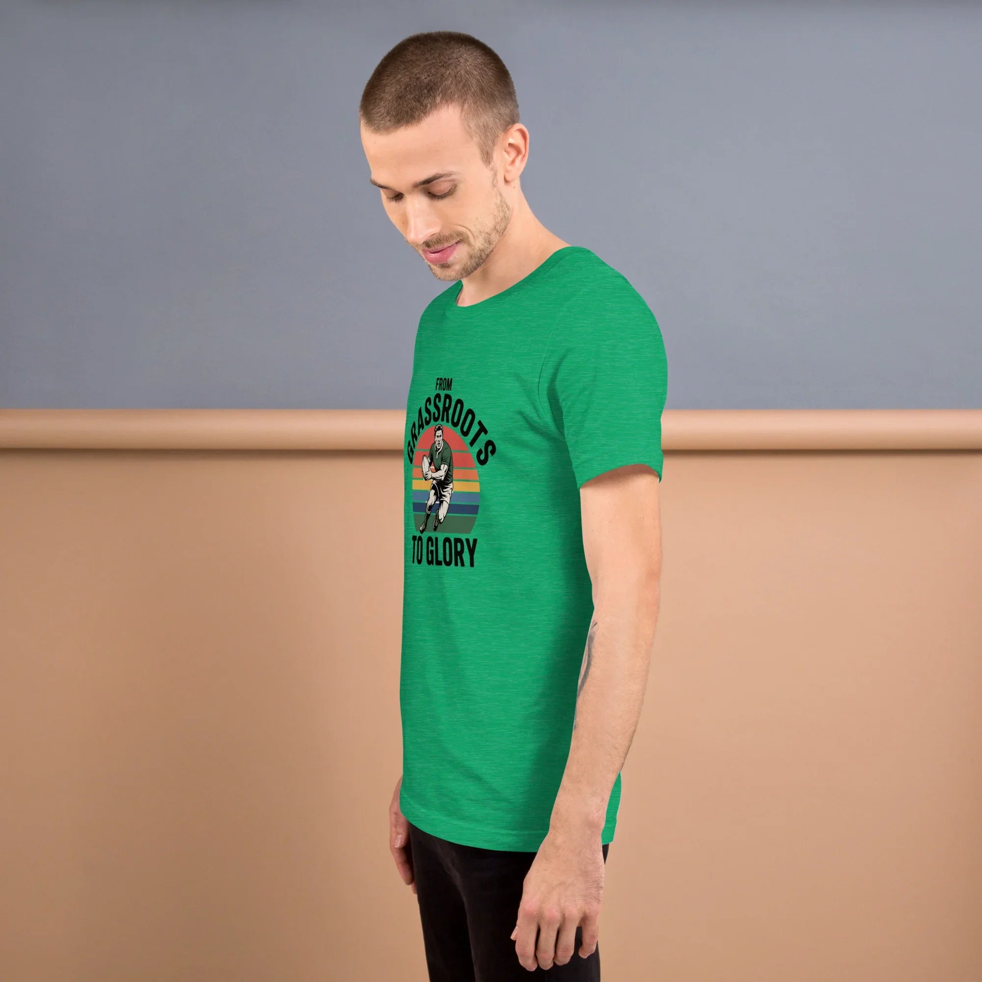 Grassroots to Glory Rugby Tee – Vintage Sport Style - RaZits