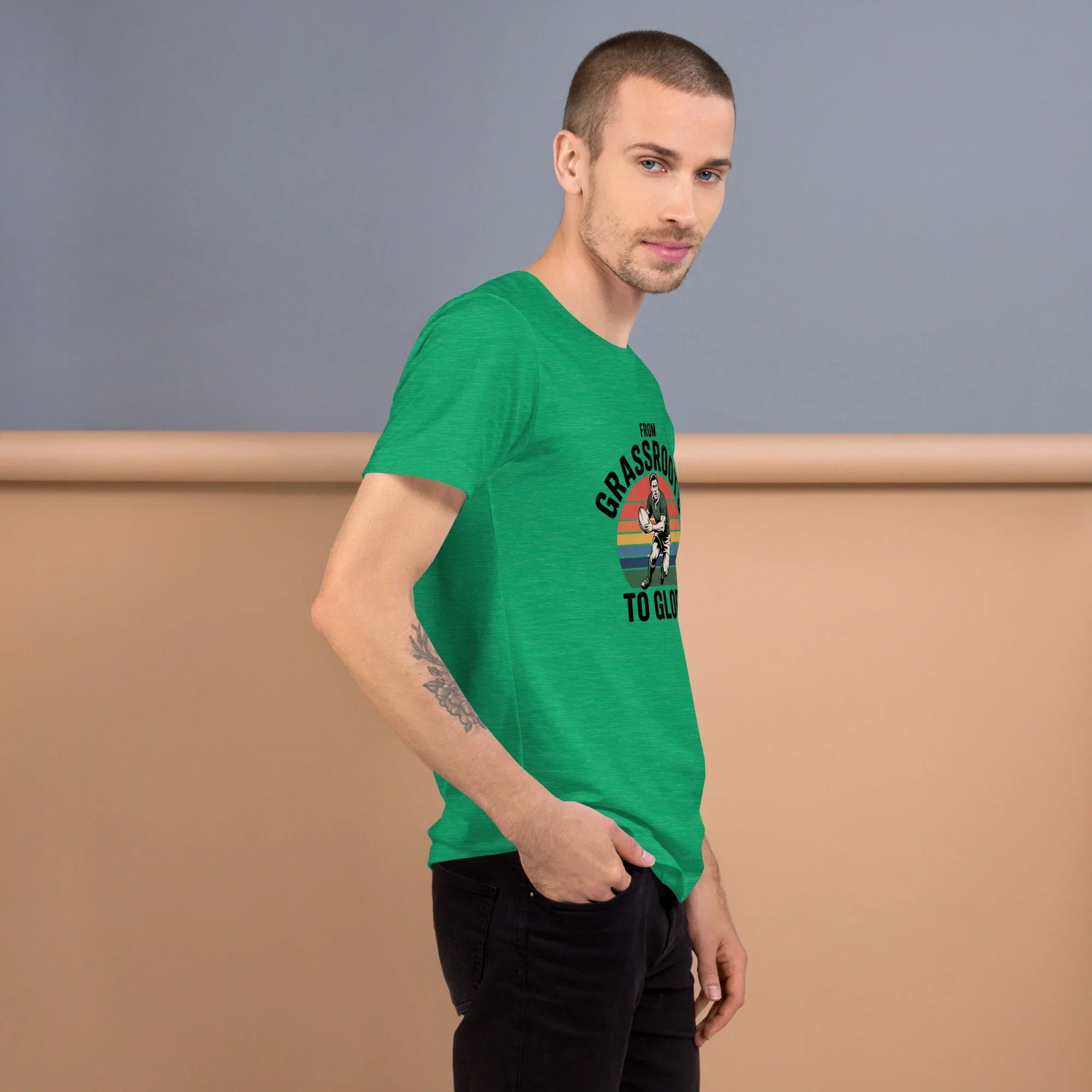 Grassroots to Glory Rugby Tee – Vintage Sport Style - RaZits