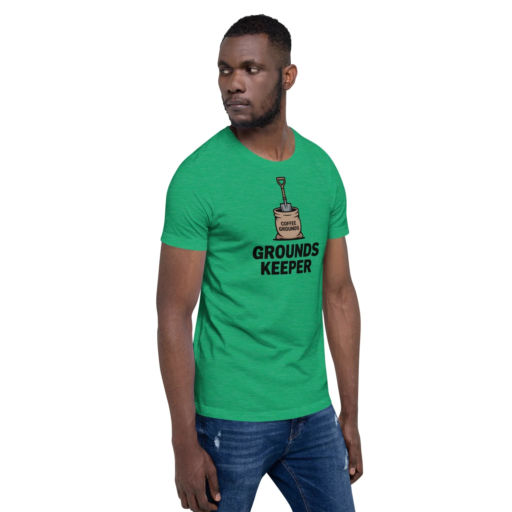 Grounds Keeper T-Shirt – Coffee Grounds Pun Design - RaZits