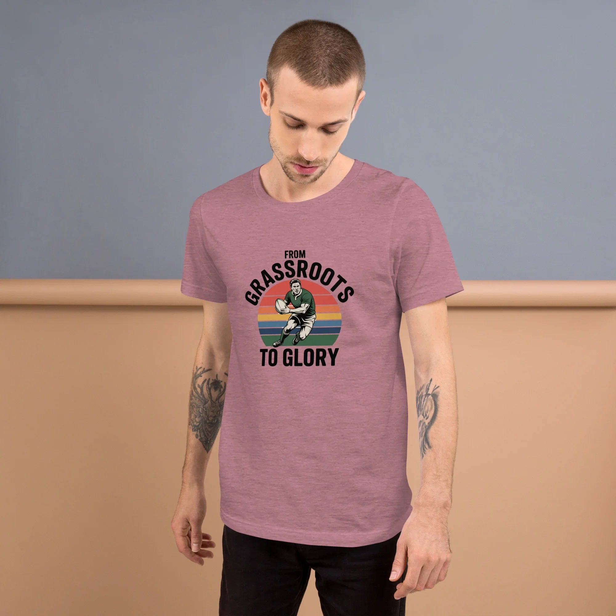 Grassroots to Glory Rugby Tee – Vintage Sport Style - RaZits