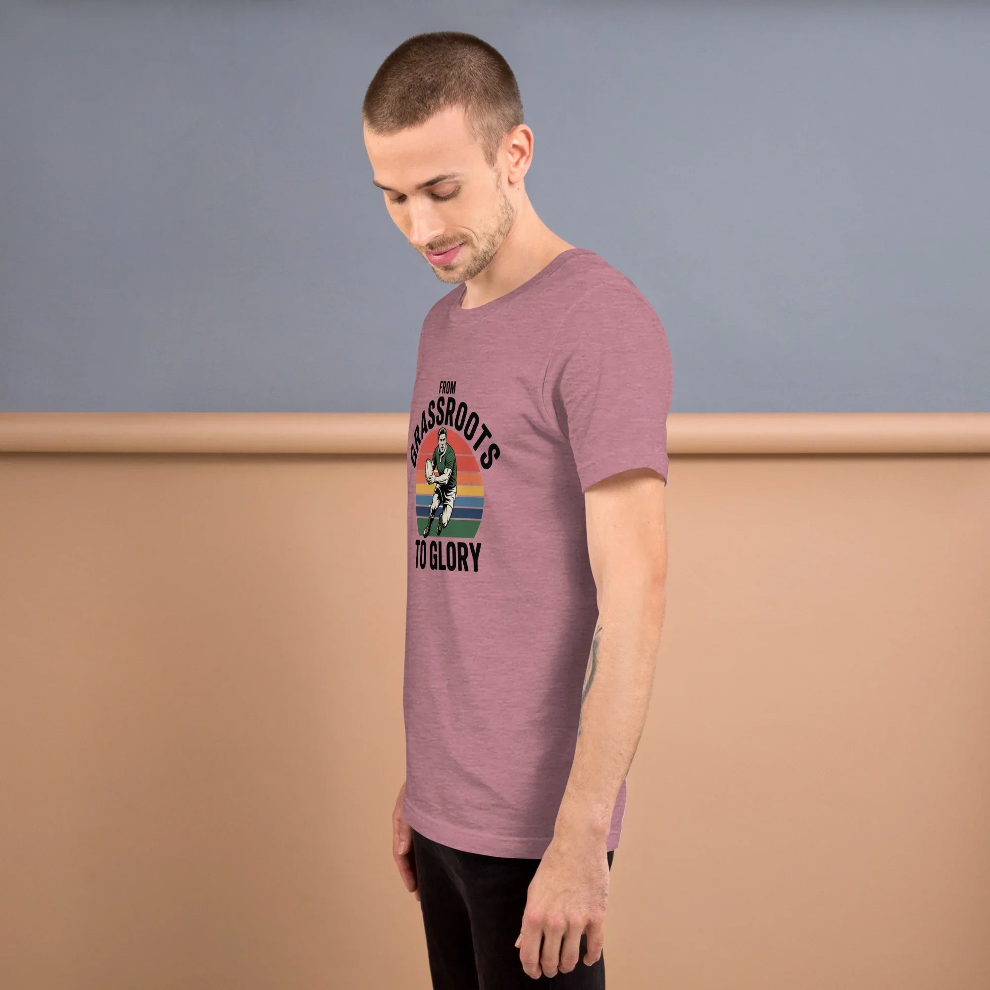 Grassroots to Glory Rugby Tee – Vintage Sport Style - RaZits