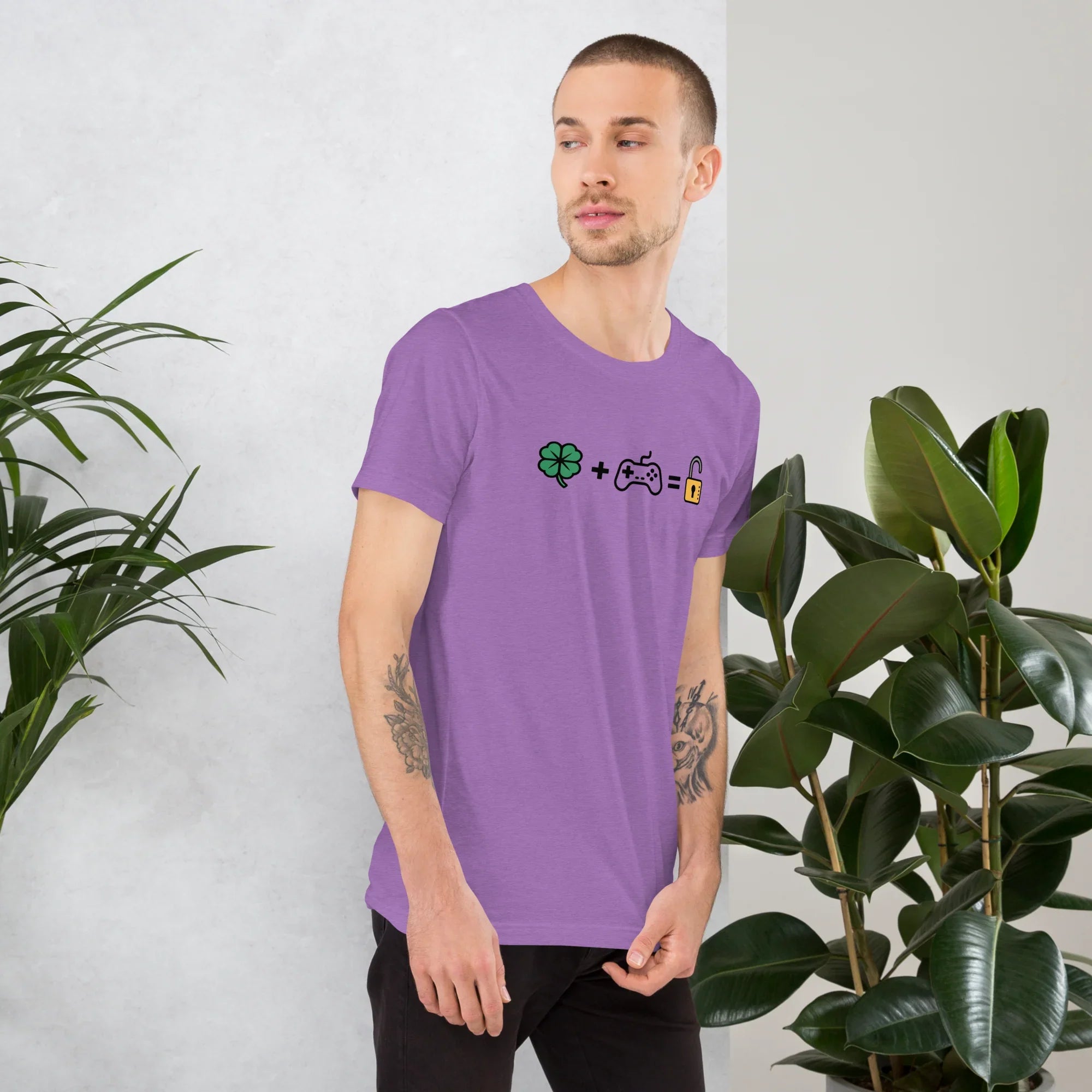 Gamer Luck Equation Shirt – Skill + Clover = Win Tee - RaZits