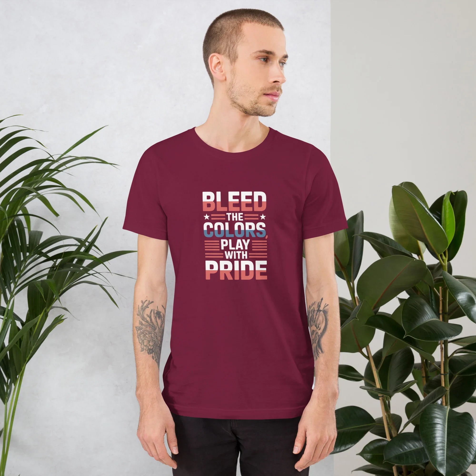 Bleed the Colors Tee – Rugby Pride Graphic Shirt - RaZits