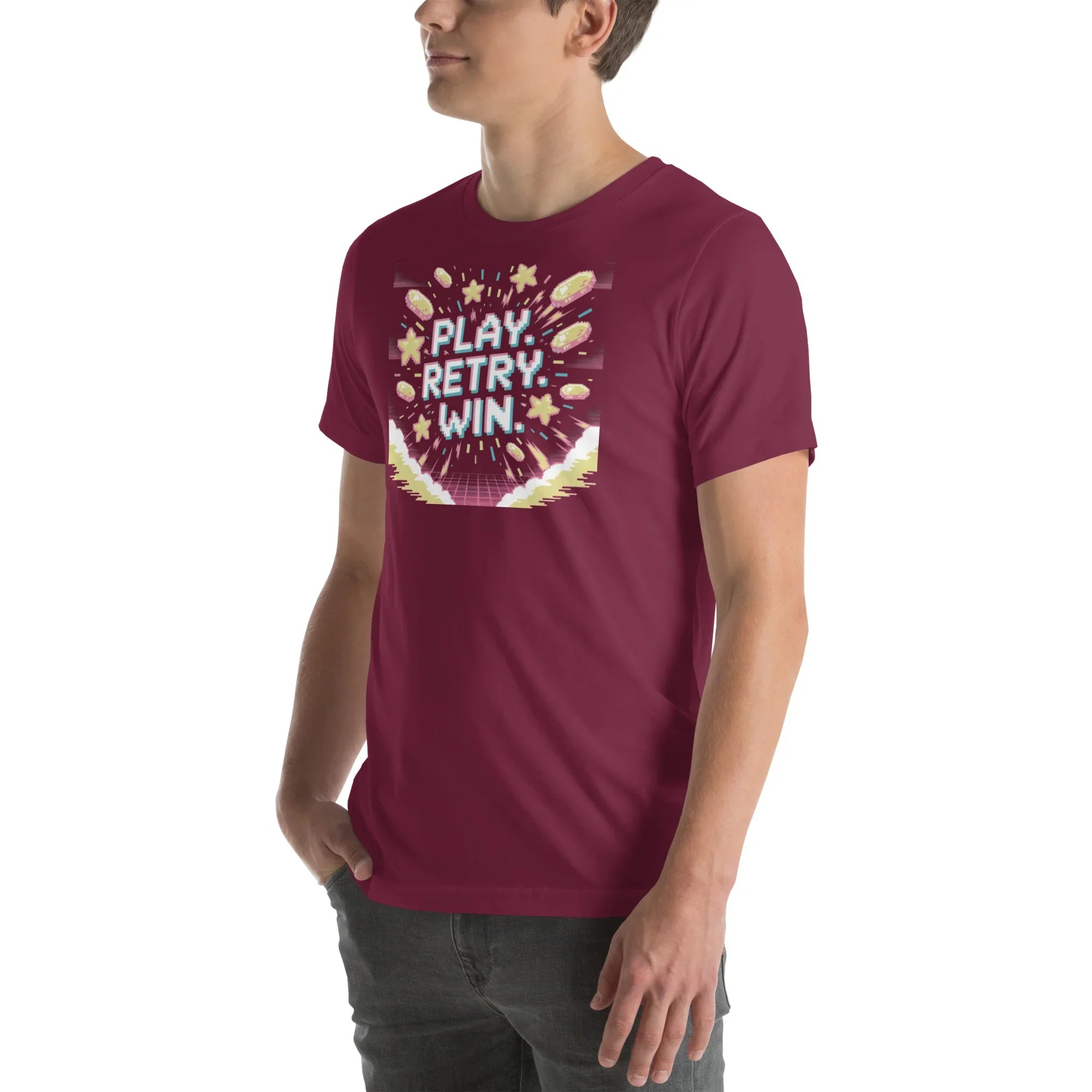 Retro Platformer T-Shirt – Fall Guys Gamer Tee - RaZits