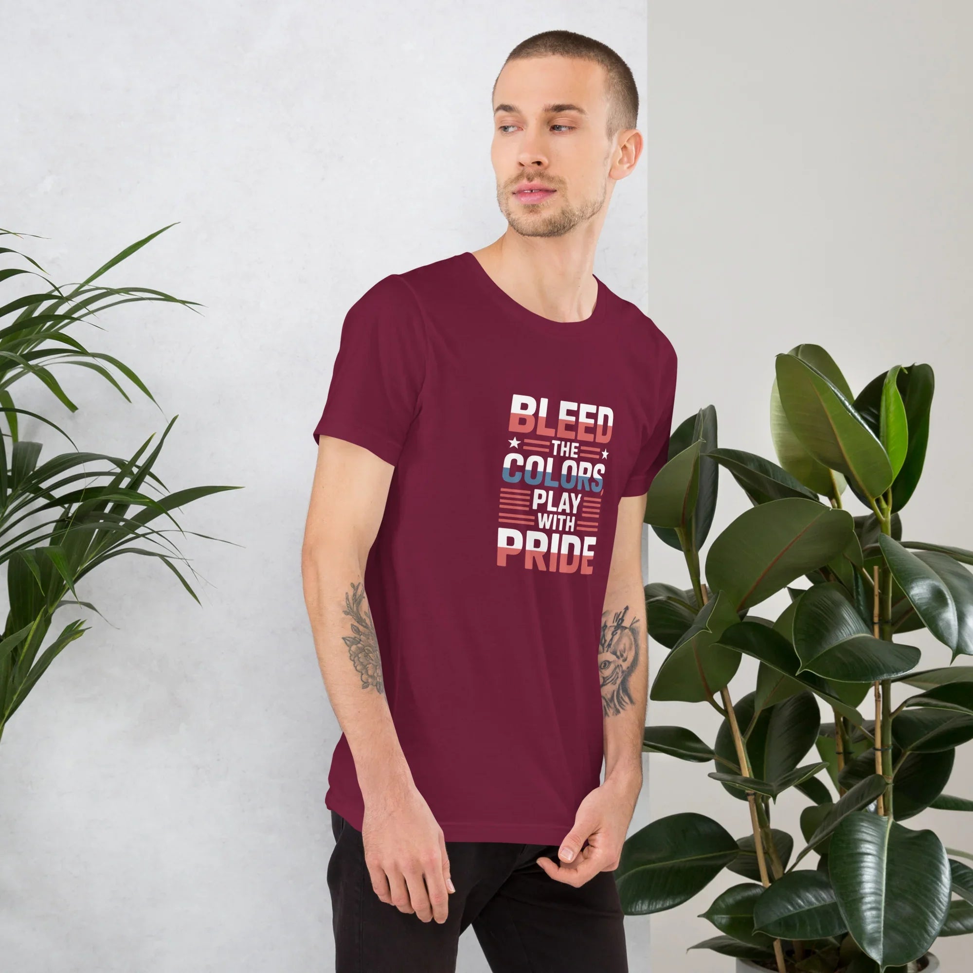 Bleed the Colors Tee – Rugby Pride Graphic Shirt - RaZits