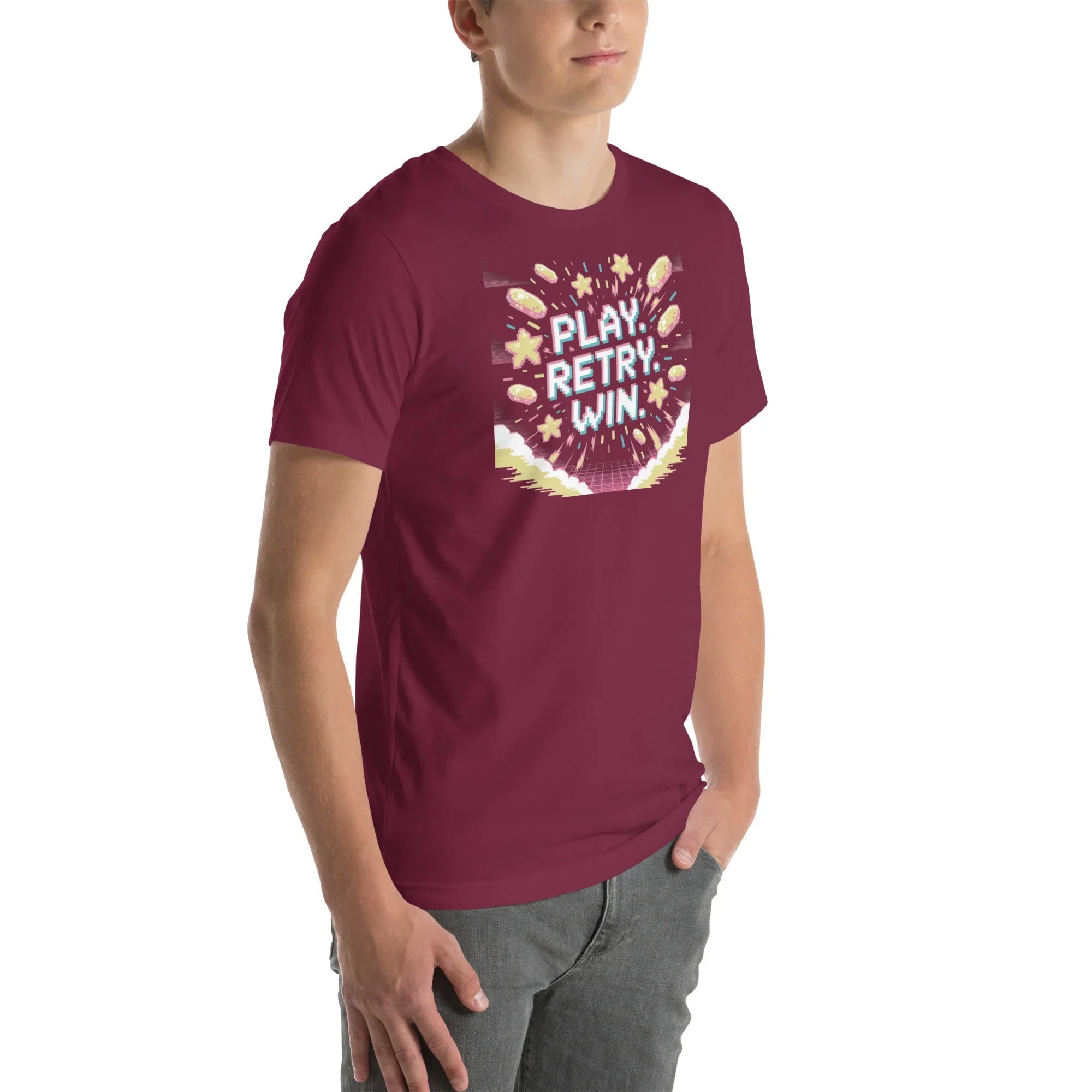 Retro Platformer T-Shirt – Fall Guys Gamer Tee - RaZits