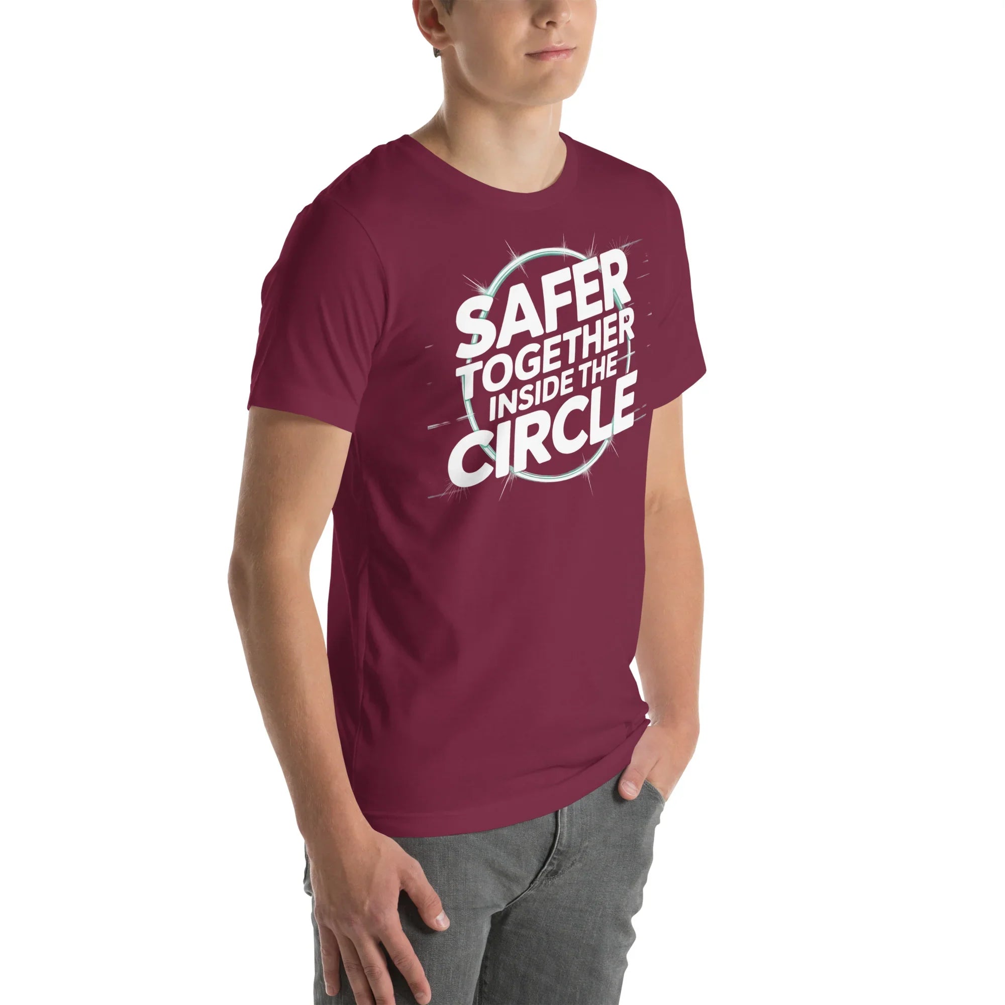 Safer Together Inside the Circle – Survival Zone Gamer T-Shirt - RaZits