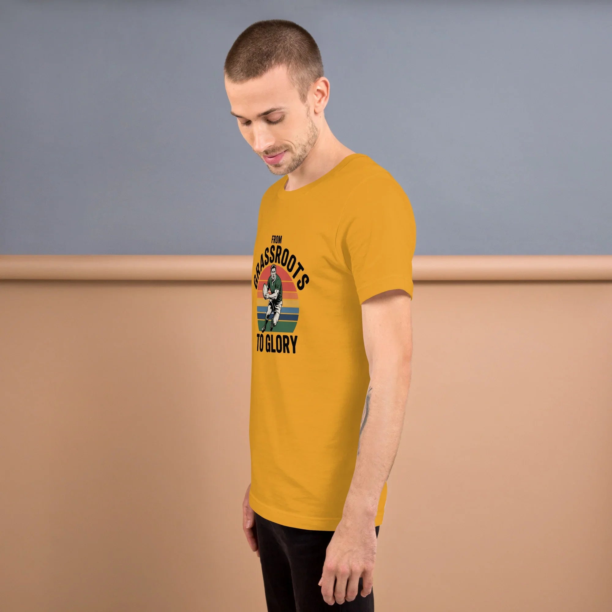Grassroots to Glory Rugby Tee – Vintage Sport Style - RaZits