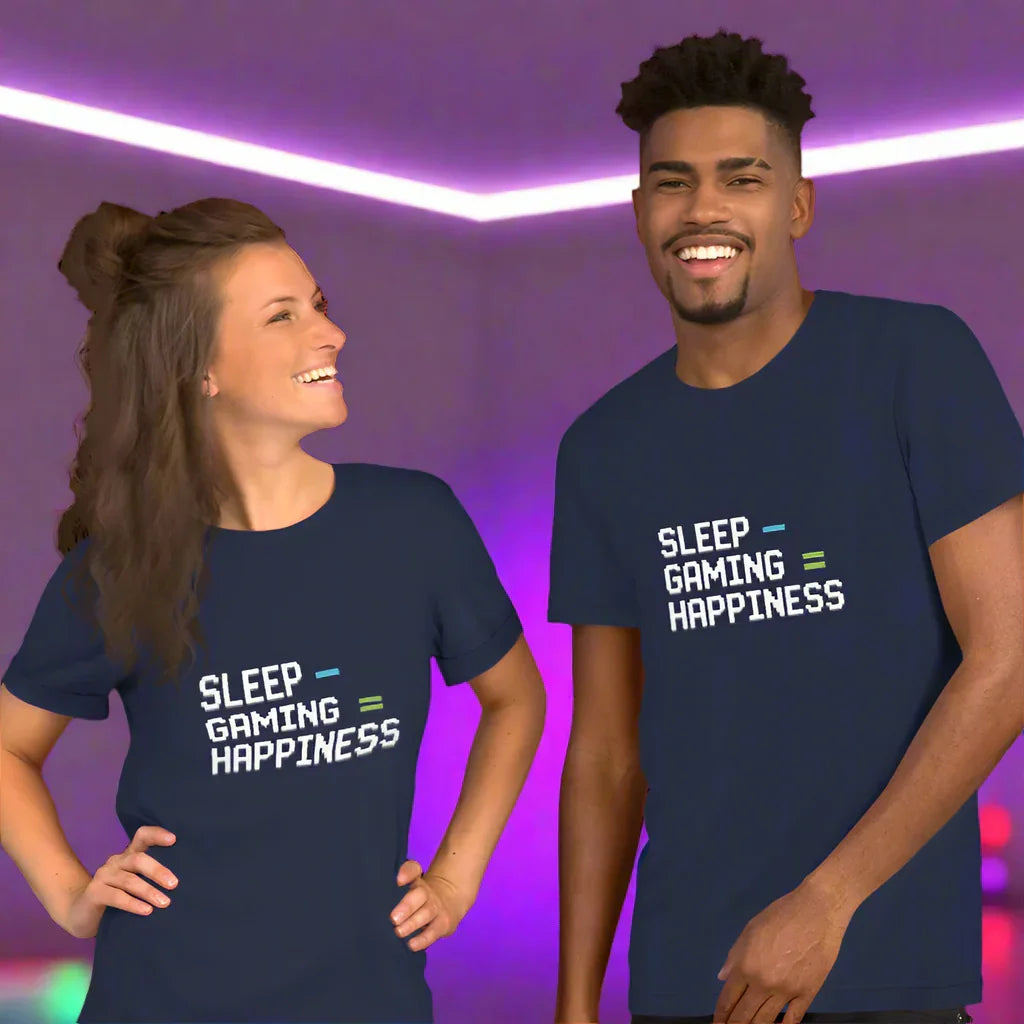 Sleep Minus Gaming Equals Happiness Shirt – Gamer Tee - RaZits