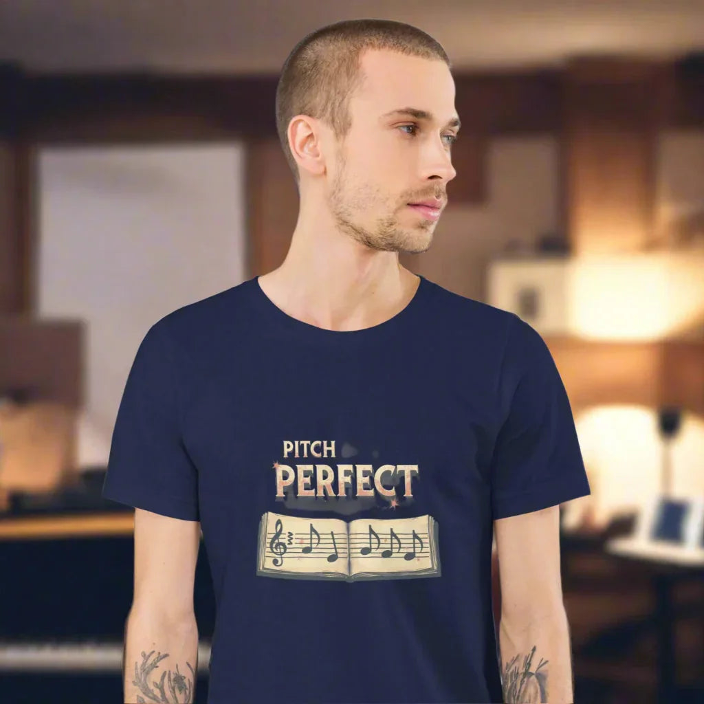 Pitch Perfect Music T-Shirt – Vintage Sheet Music Design - RaZits