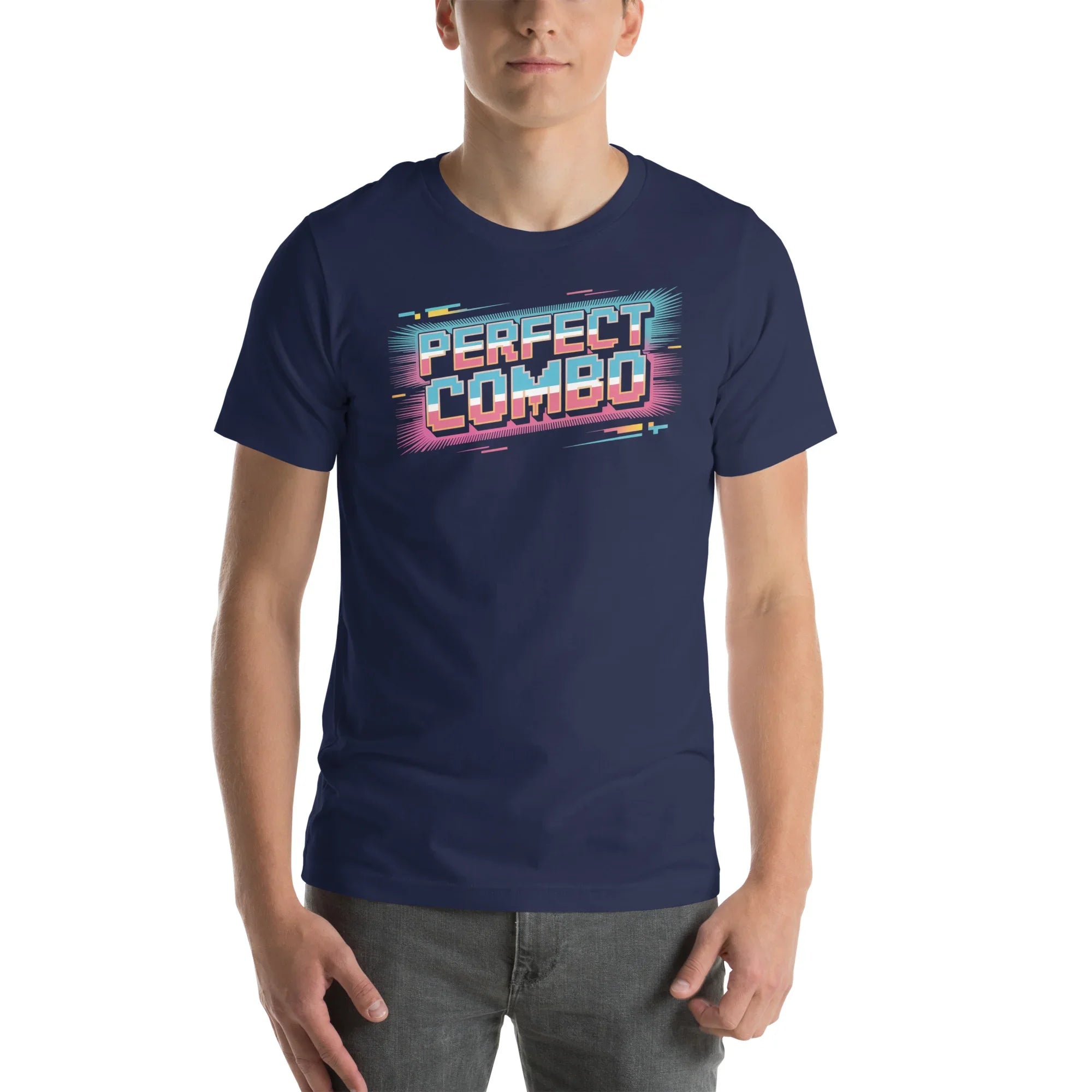 Perfect Combo Retro Arcade Graphic Tee – Pixel Power Burst Design - RaZits