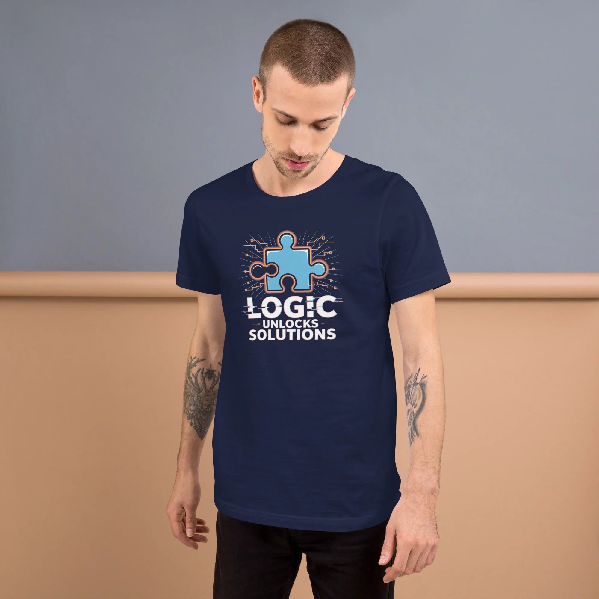 Logic Unlocks Solutions T-Shirt – Puzzle Solver Tee for Critical Thinkers - RaZits