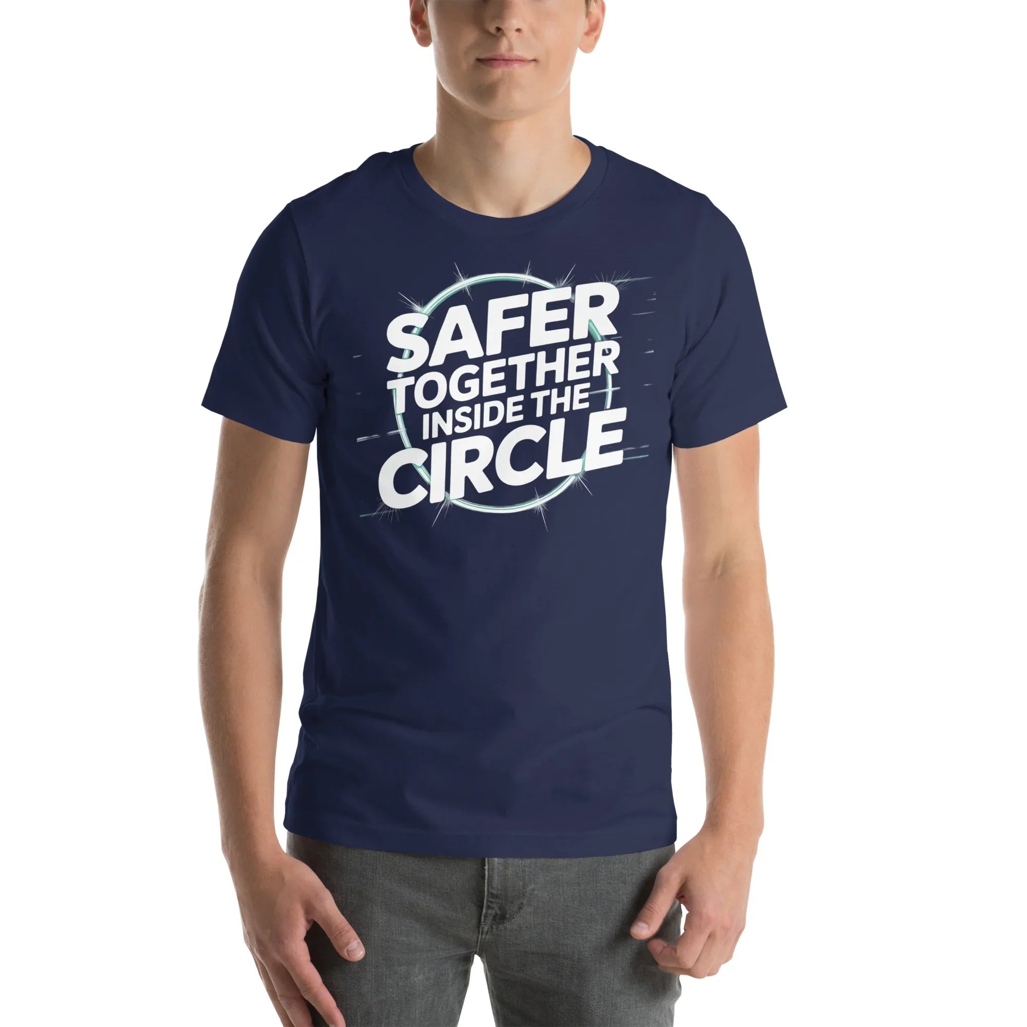 Safer Together Inside the Circle – Survival Zone Gamer T-Shirt - RaZits