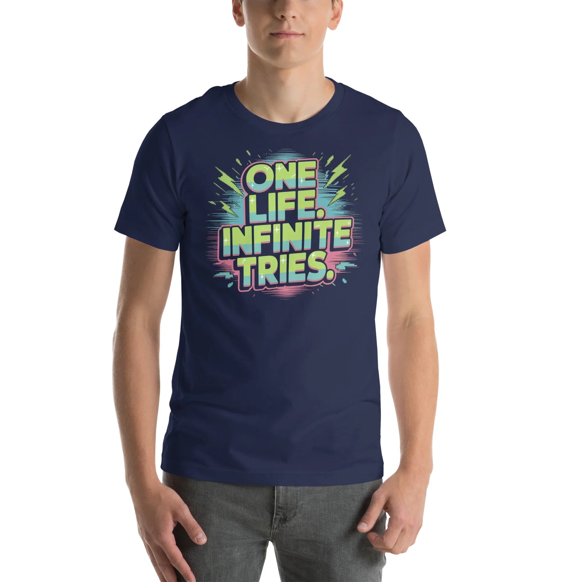 One Life Infinite Tries Roguelike Shirt – Hardcore Gamer Tee - RaZits