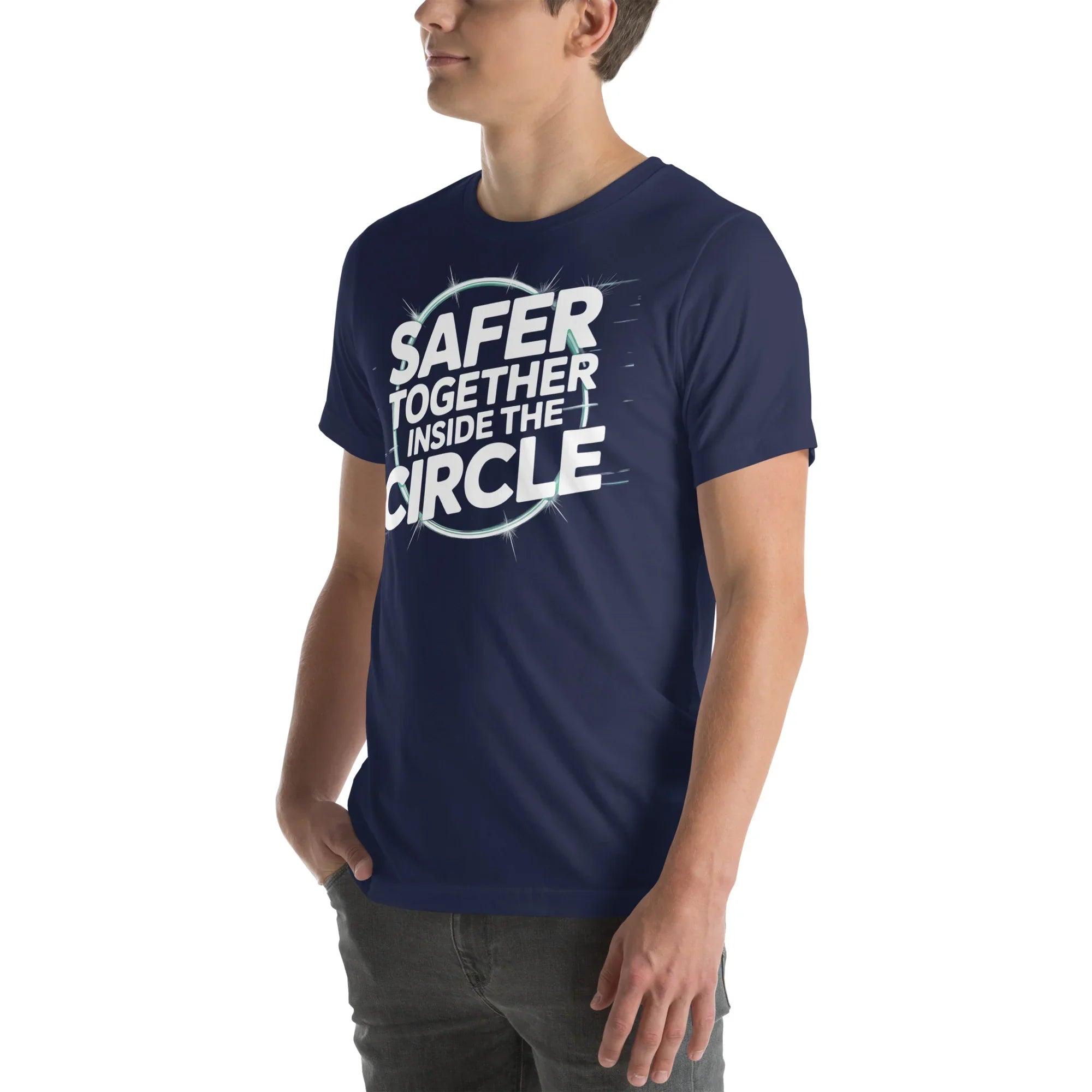 Safer Together Inside the Circle – Survival Zone Gamer T-Shirt - RaZits