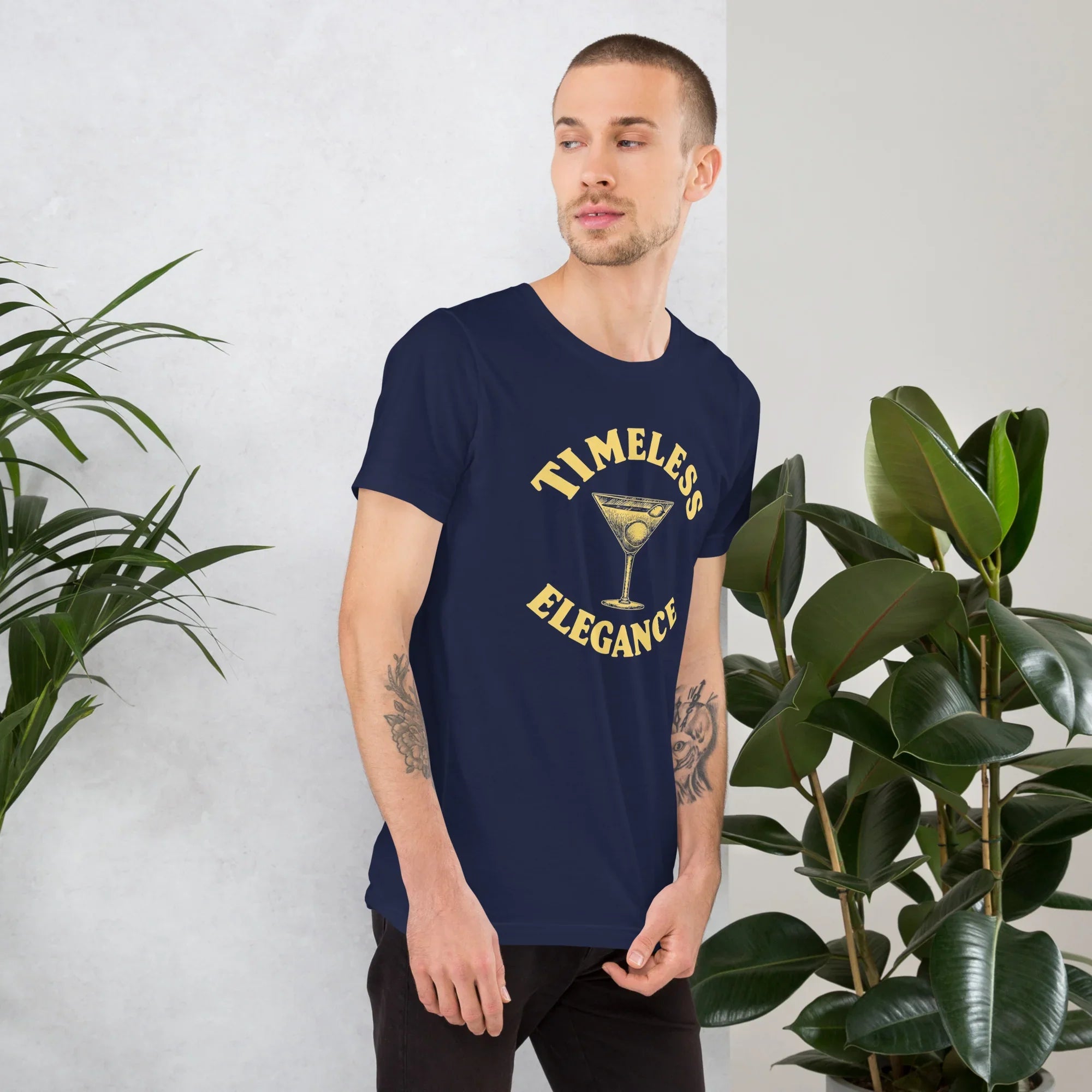Timeless Elegance Cocktail Art Tee - RaZits