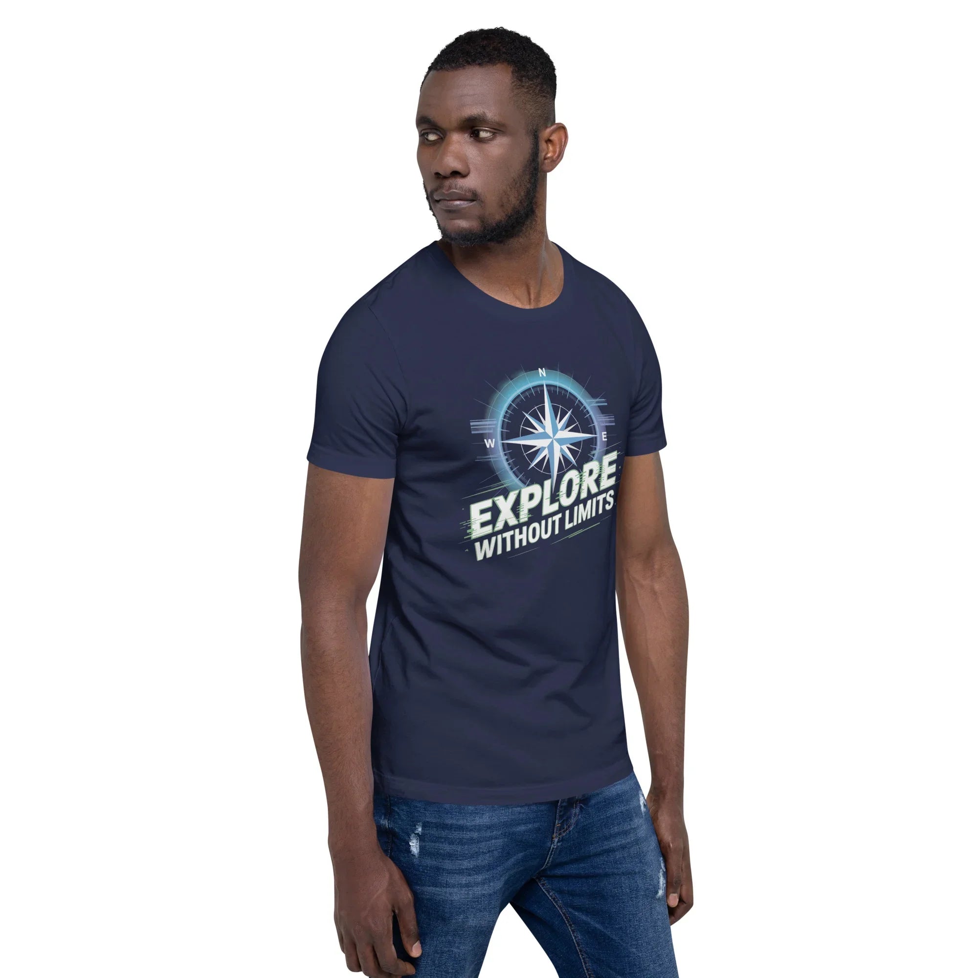 Explore Without Limits Compass T-Shirt – Adventure Open World Apparel - RaZits