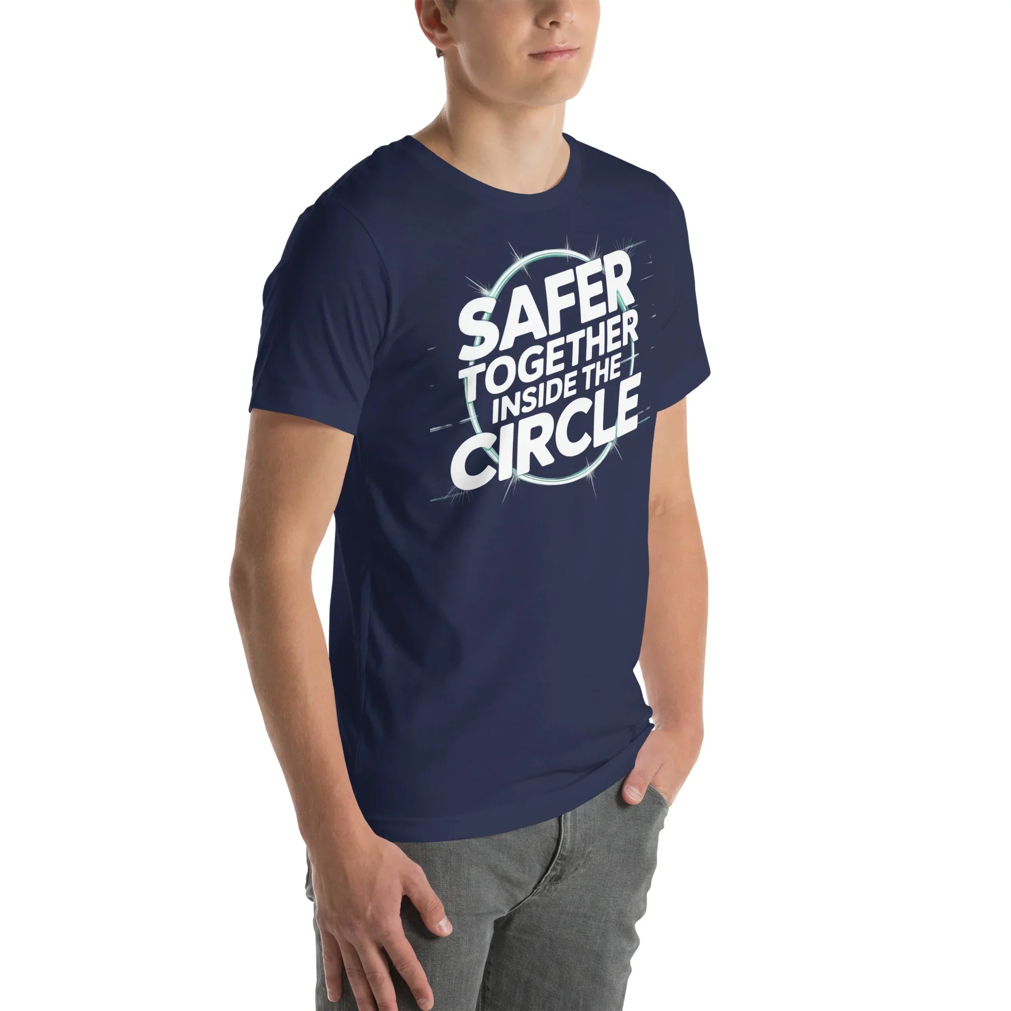Safer Together Inside the Circle – Survival Zone Gamer T-Shirt - RaZits