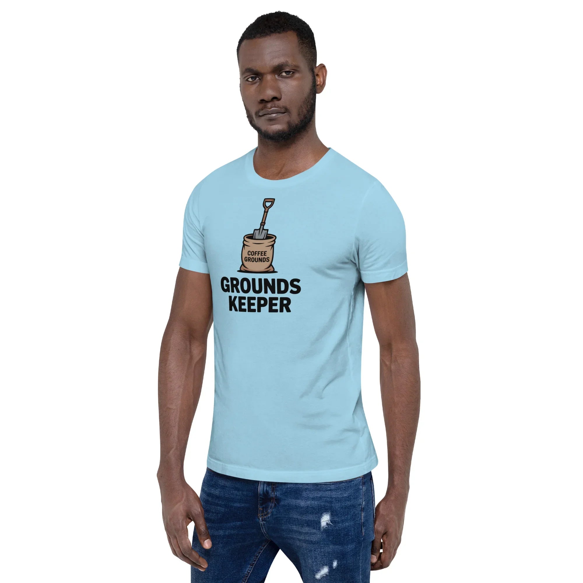 Grounds Keeper T-Shirt – Coffee Grounds Pun Design - RaZits