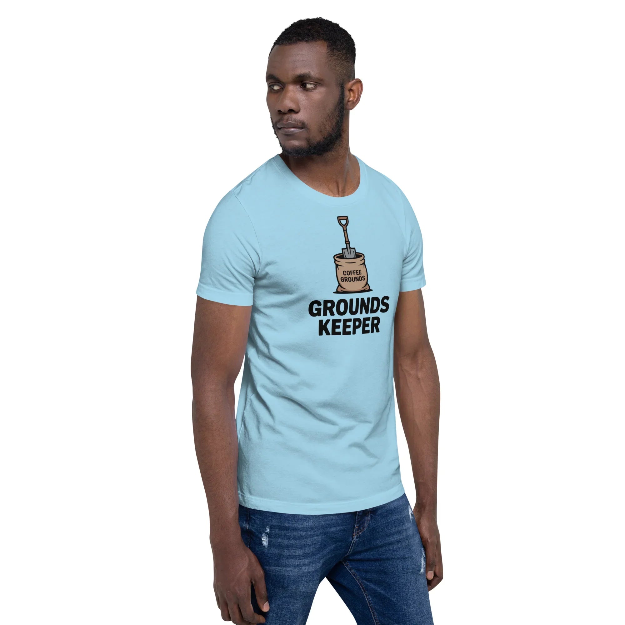 Grounds Keeper T-Shirt – Coffee Grounds Pun Design - RaZits