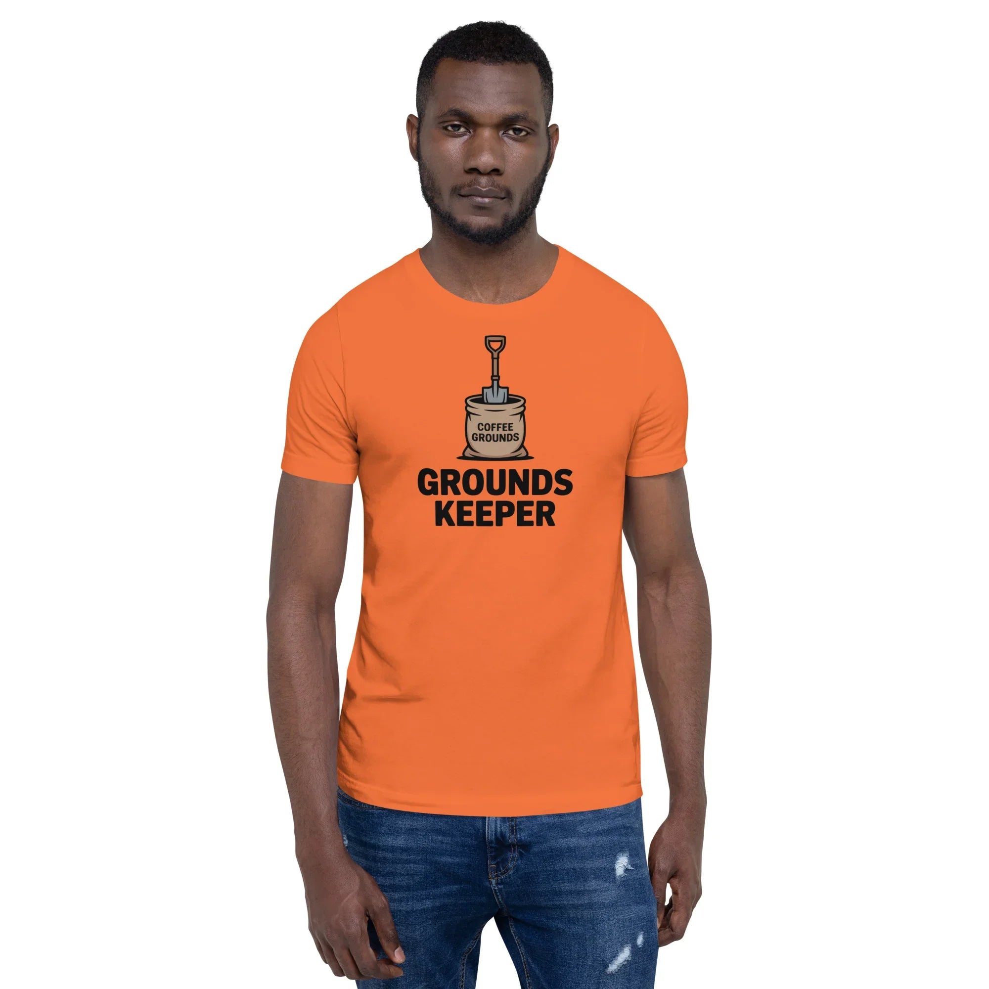 Grounds Keeper T-Shirt – Coffee Grounds Pun Design - RaZits