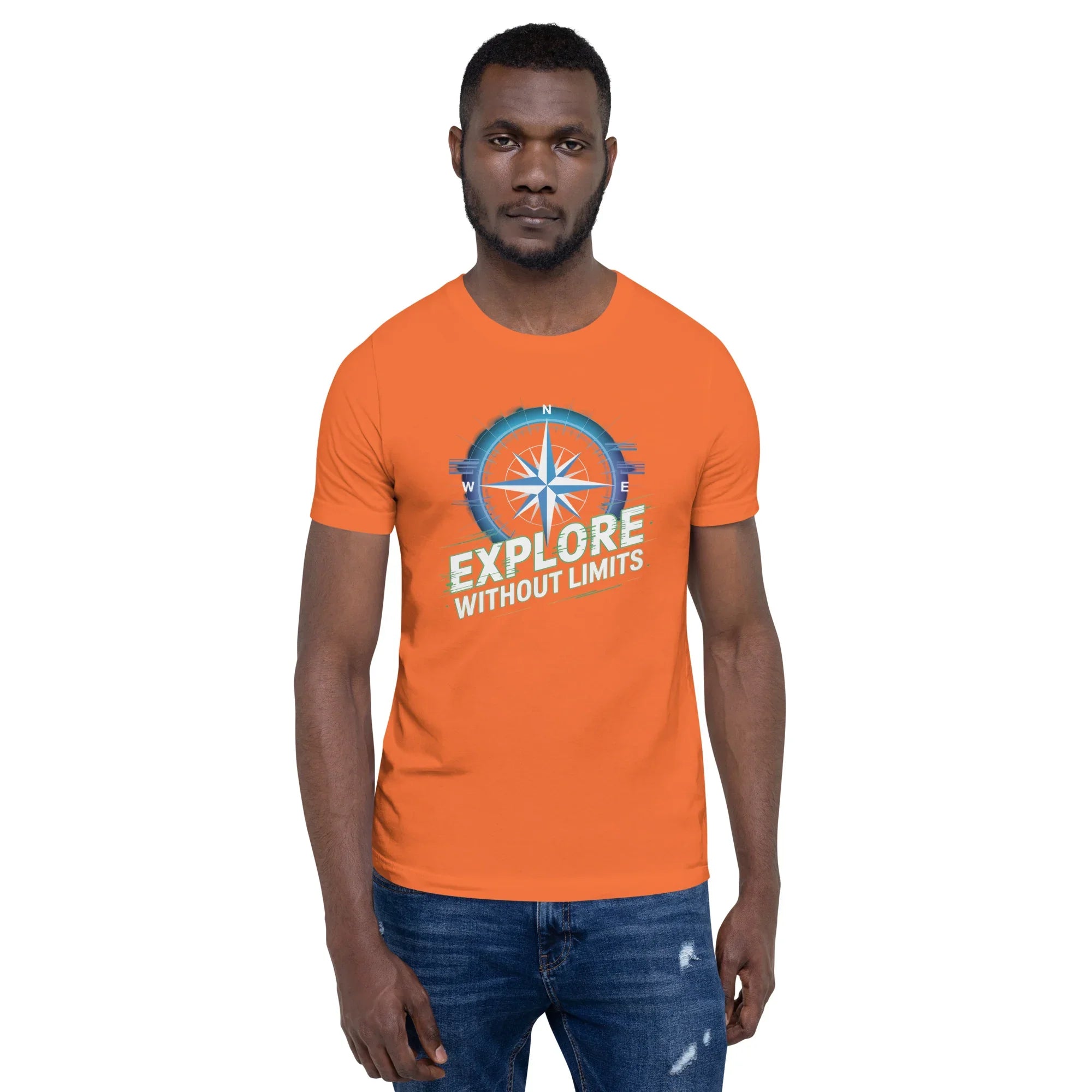 Explore Without Limits Compass T-Shirt – Adventure Open World Apparel - RaZits