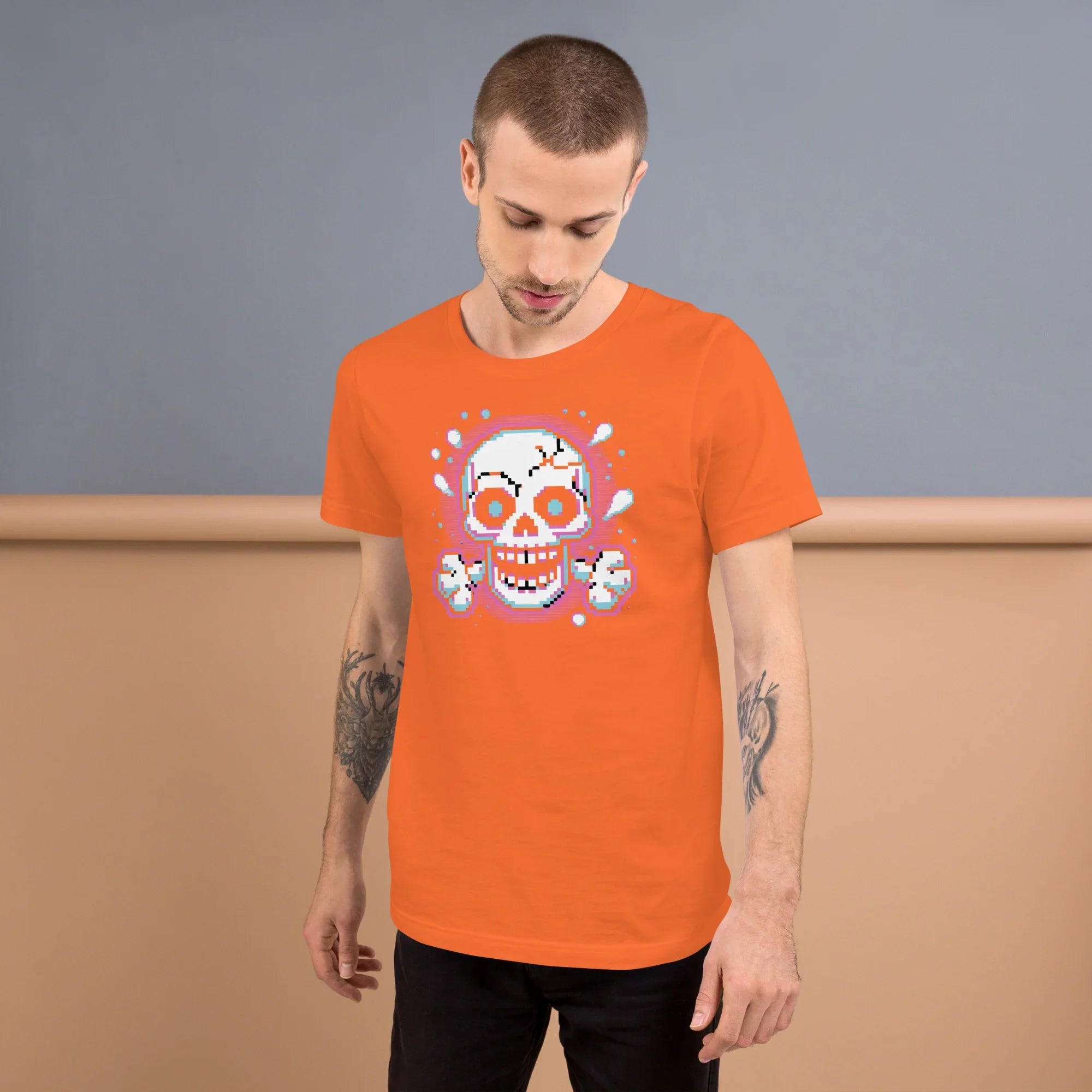 Pixel Skull Roguelike Shirt – Retro Dungeon Tee - RaZits