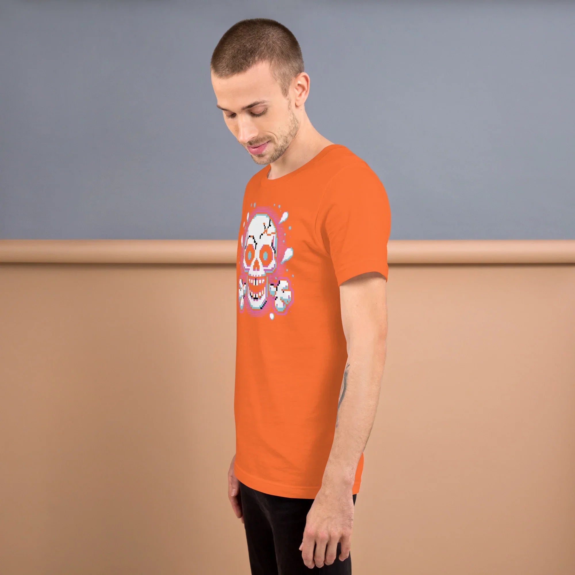 Pixel Skull Roguelike Shirt – Retro Dungeon Tee - RaZits