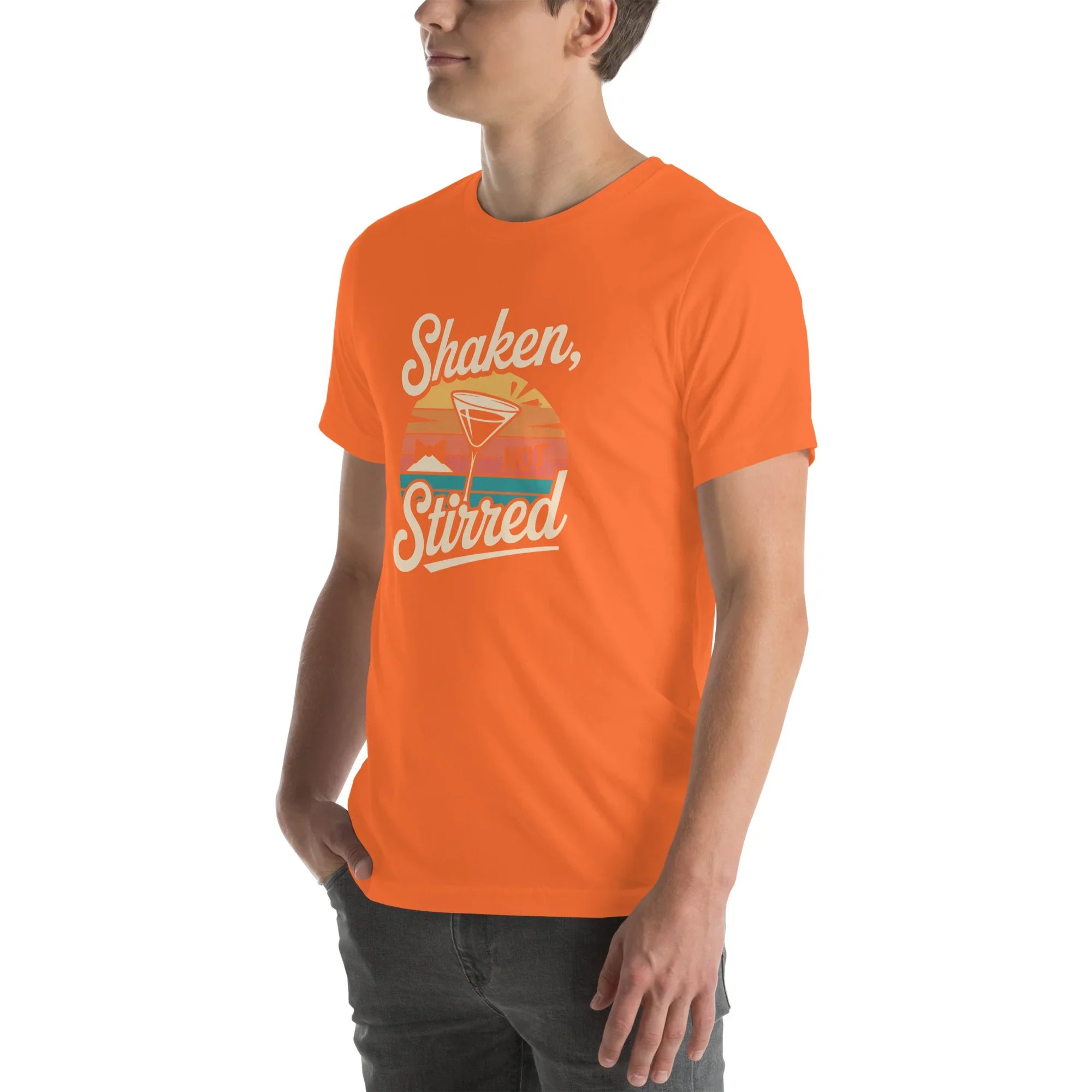 Shaken Not Stirred Sunset Tee - RaZits