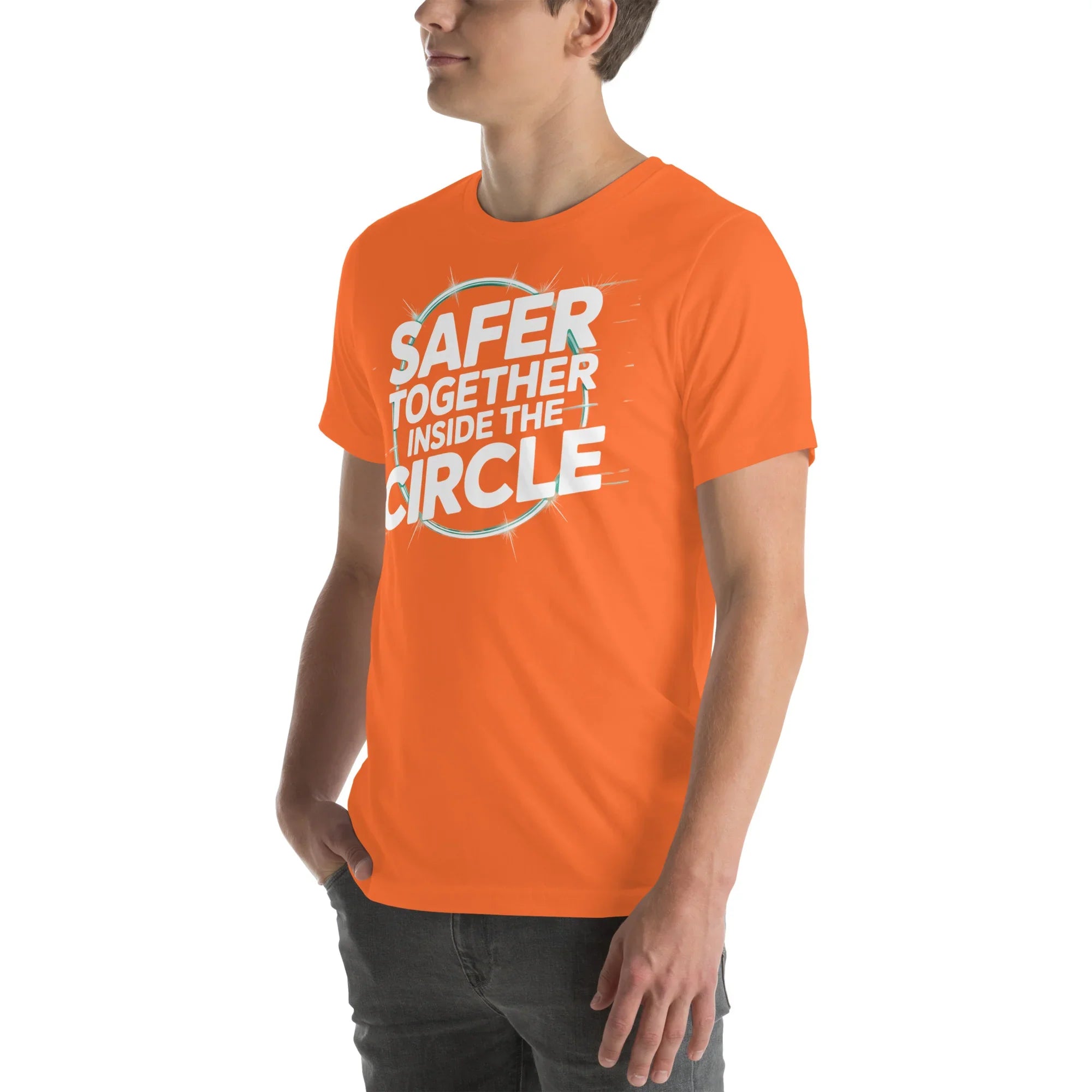 Safer Together Inside the Circle – Survival Zone Gamer T-Shirt - RaZits