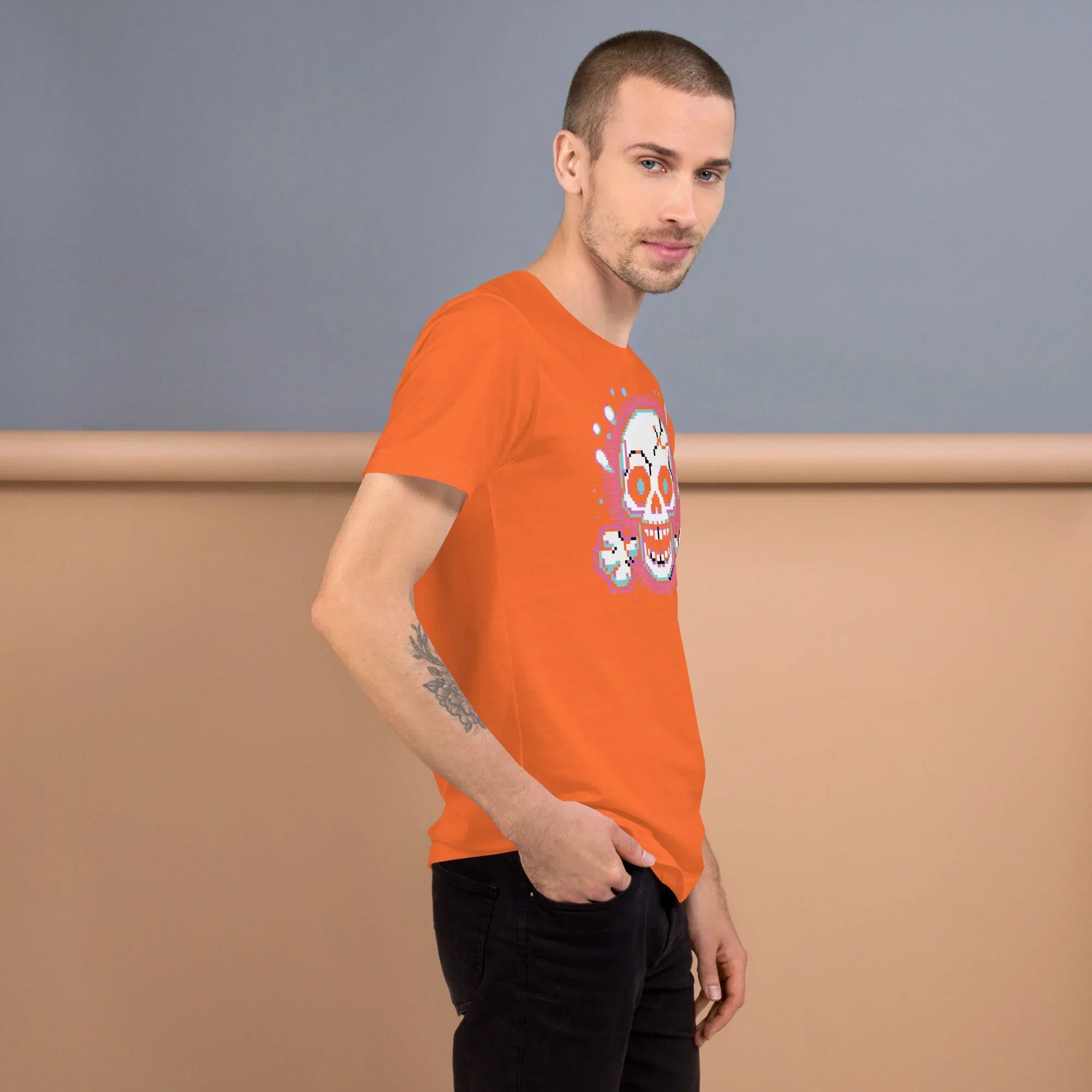 Pixel Skull Roguelike Shirt – Retro Dungeon Tee - RaZits