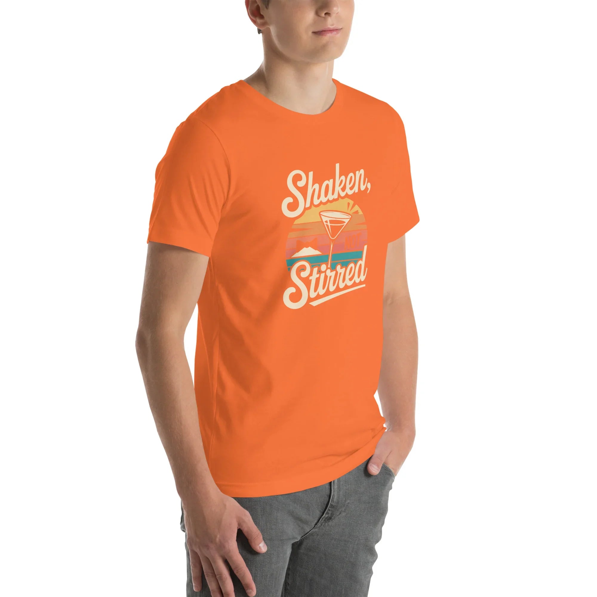 Shaken Not Stirred Sunset Tee - RaZits