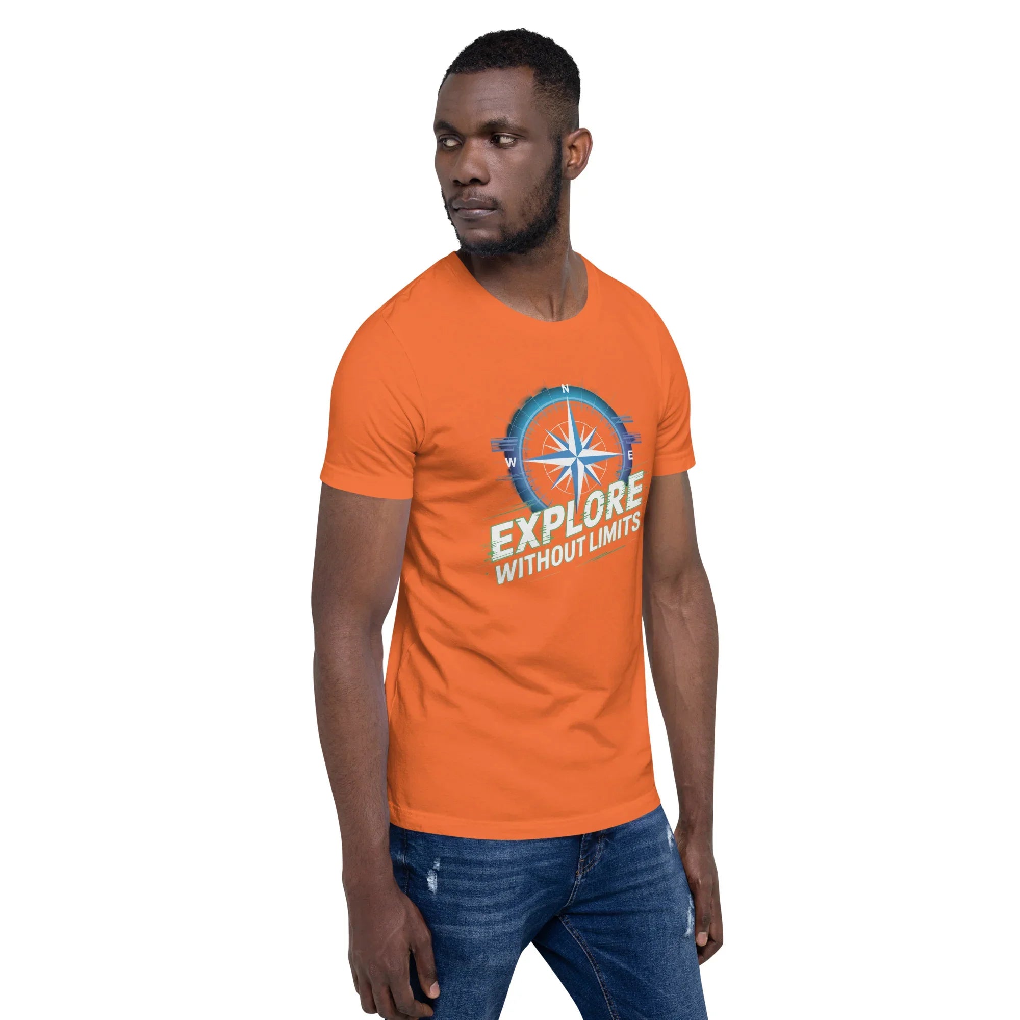 Explore Without Limits Compass T-Shirt – Adventure Open World Apparel - RaZits
