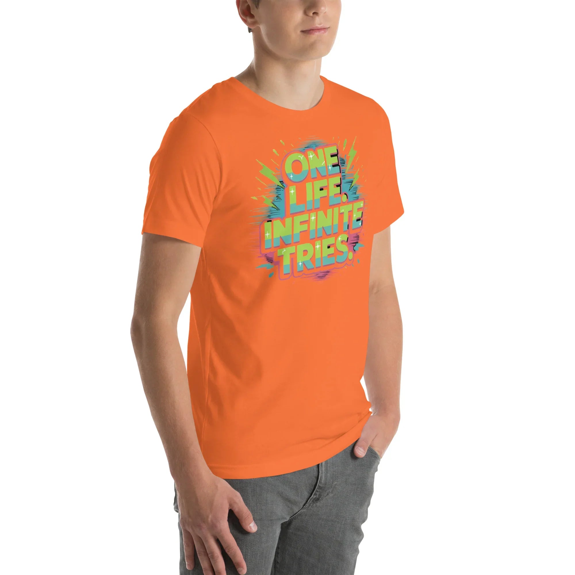 One Life Infinite Tries Roguelike Shirt – Hardcore Gamer Tee - RaZits