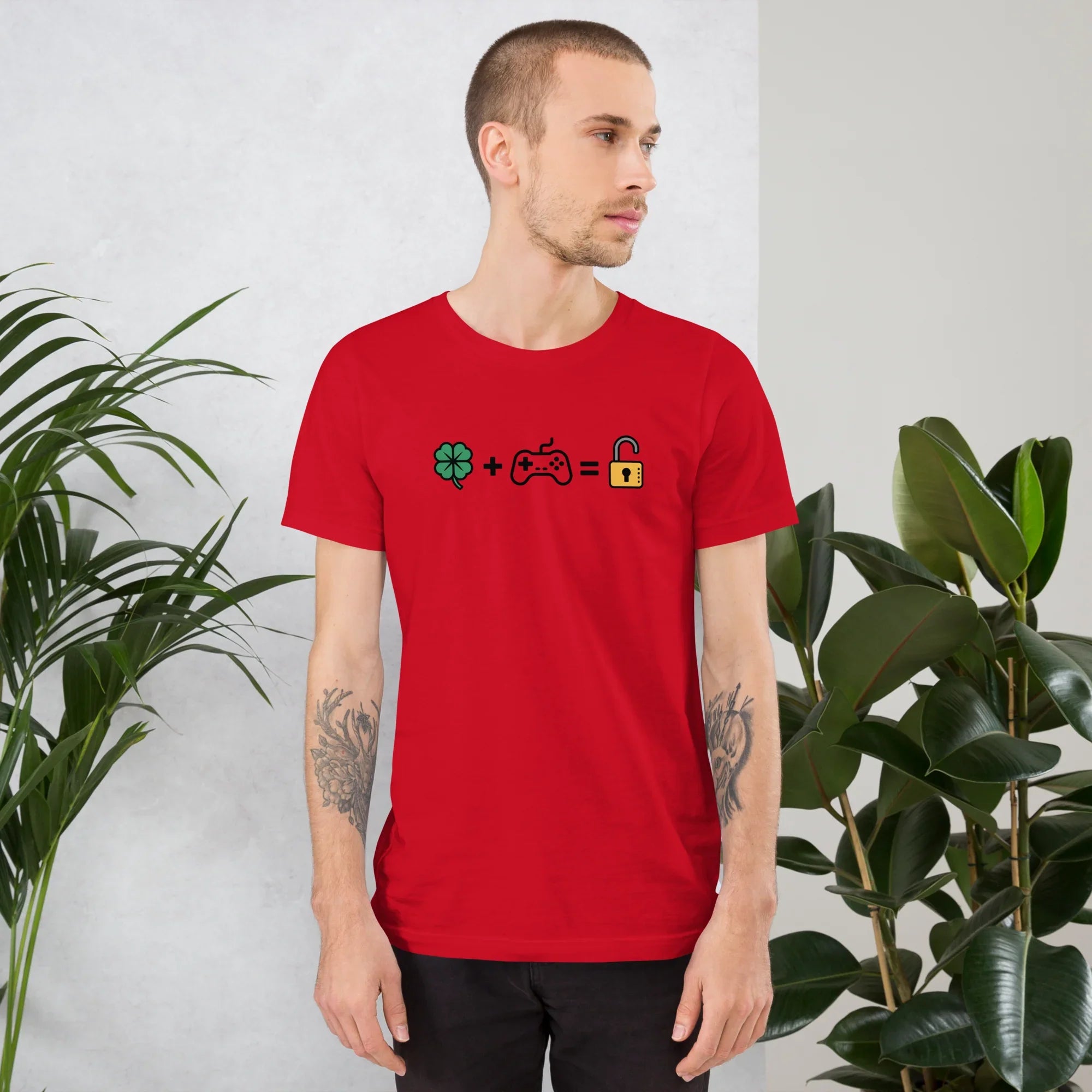 Gamer Luck Equation Shirt – Skill + Clover = Win Tee - RaZits