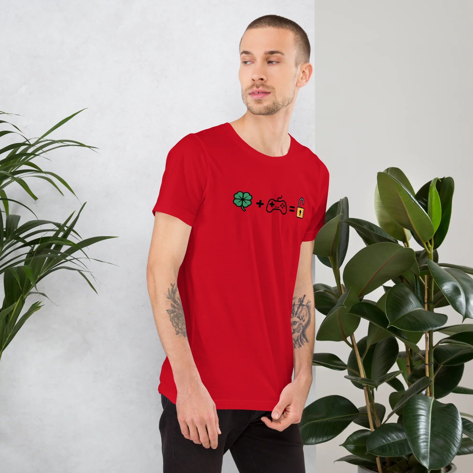 Gamer Luck Equation Shirt – Skill + Clover = Win Tee - RaZits