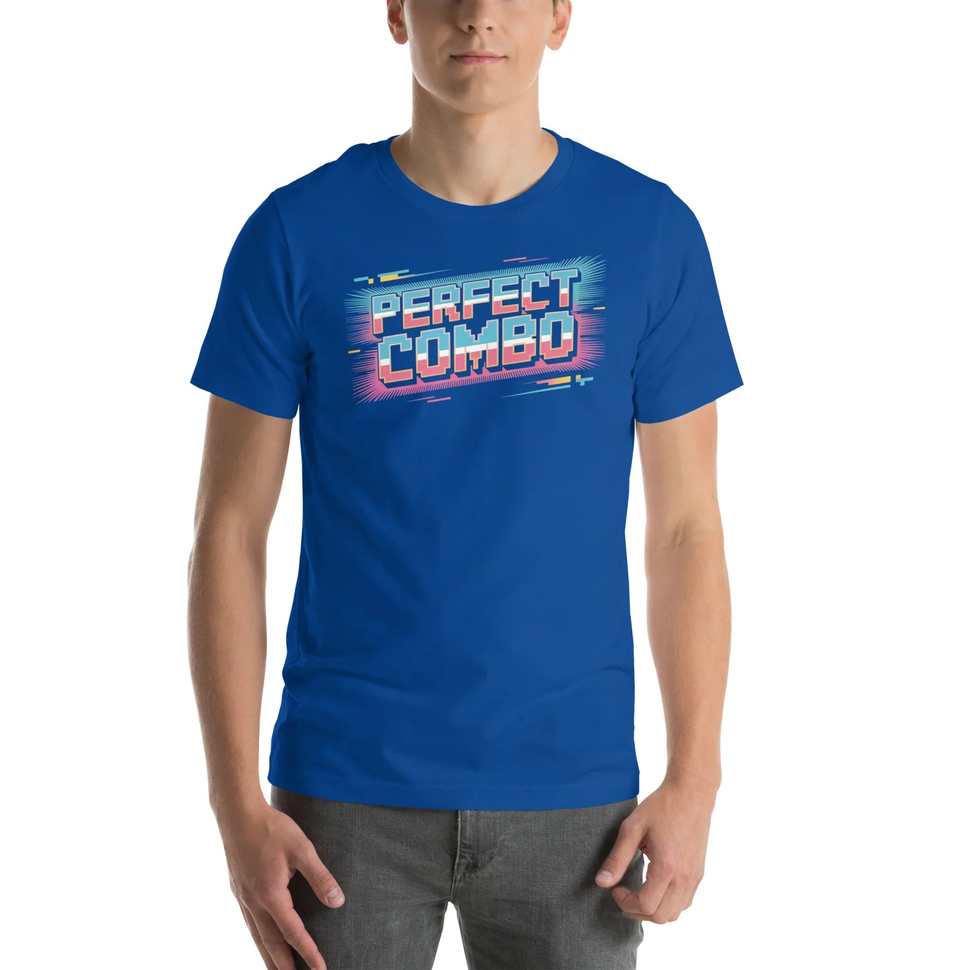 Perfect Combo Retro Arcade Graphic Tee – Pixel Power Burst Design - RaZits