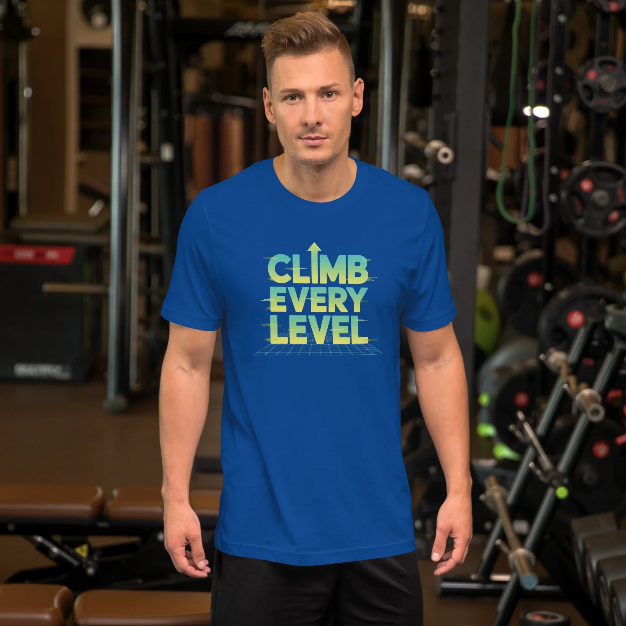 Climb Every Level T-Shirt – Retro Gamer Motivation Tee - RaZits