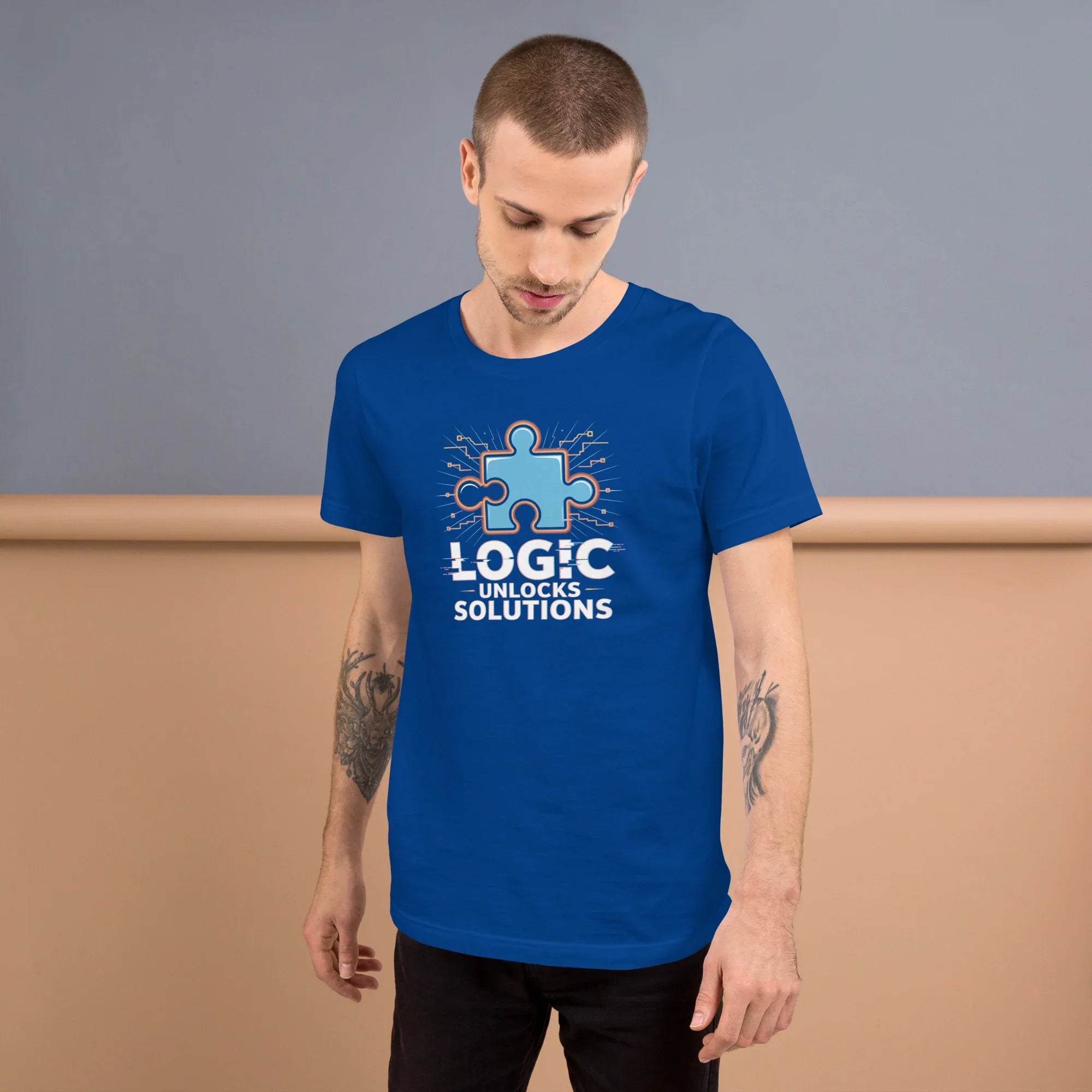 Logic Unlocks Solutions T-Shirt – Puzzle Solver Tee for Critical Thinkers - RaZits