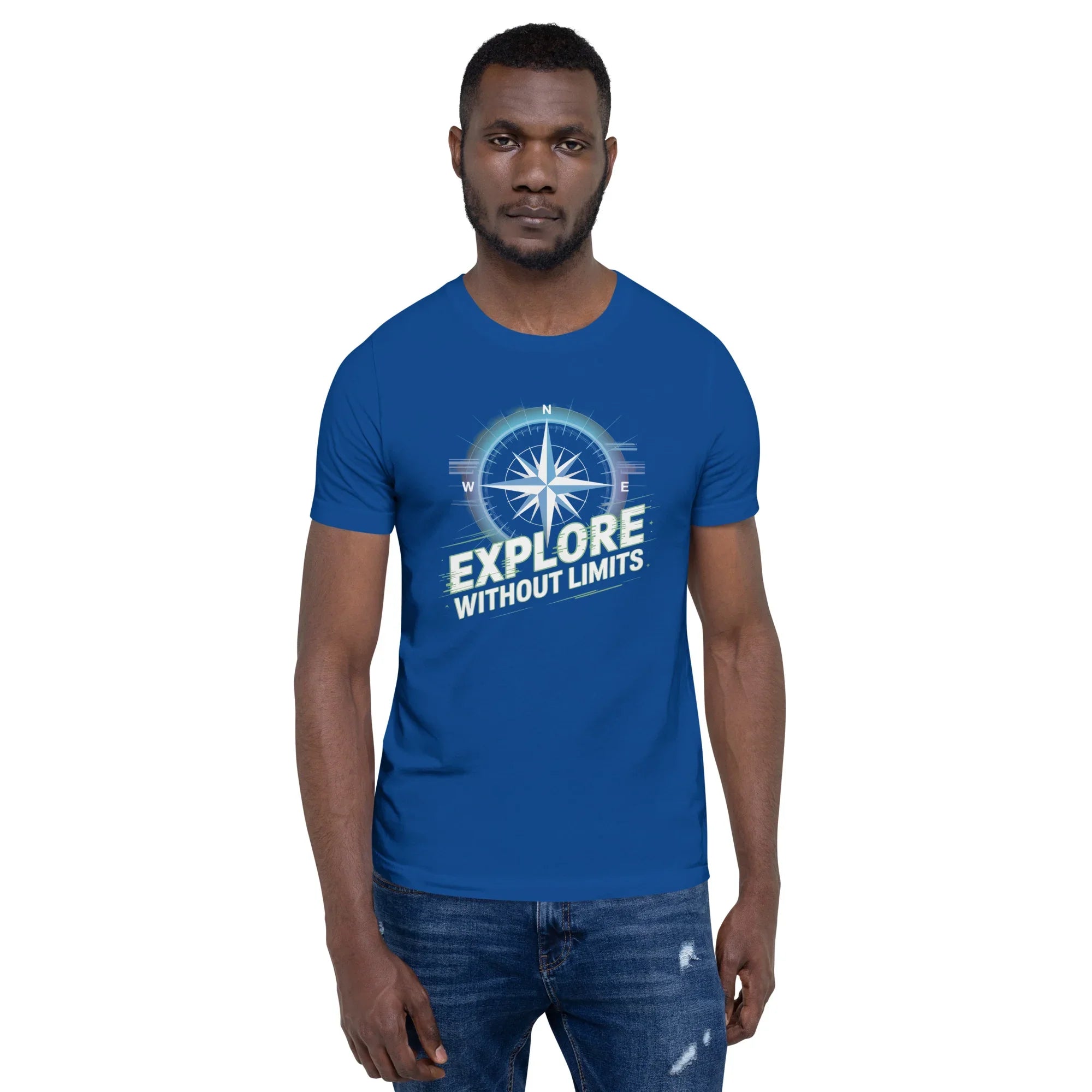 Explore Without Limits Compass T-Shirt – Adventure Open World Apparel - RaZits