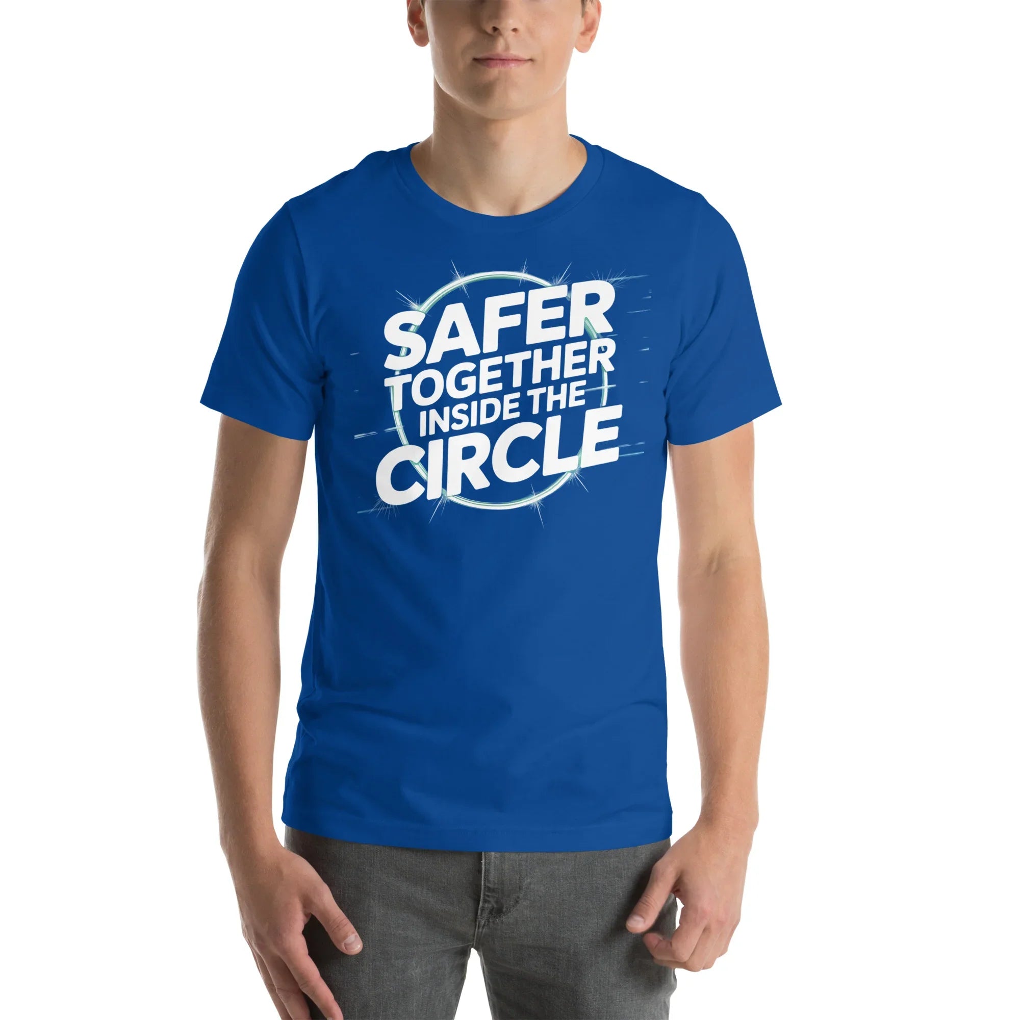 Safer Together Inside the Circle – Survival Zone Gamer T-Shirt - RaZits