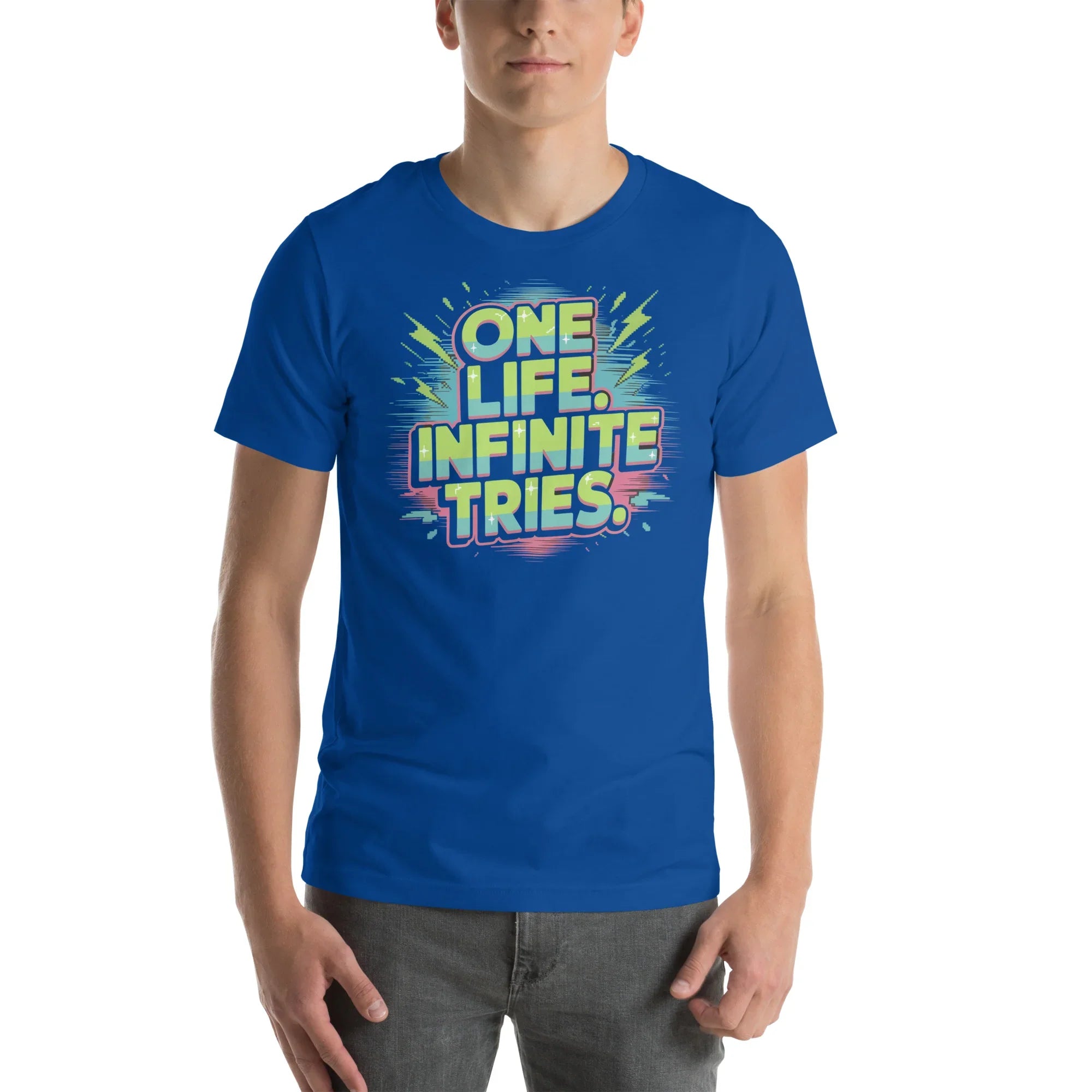 One Life Infinite Tries Roguelike Shirt – Hardcore Gamer Tee - RaZits